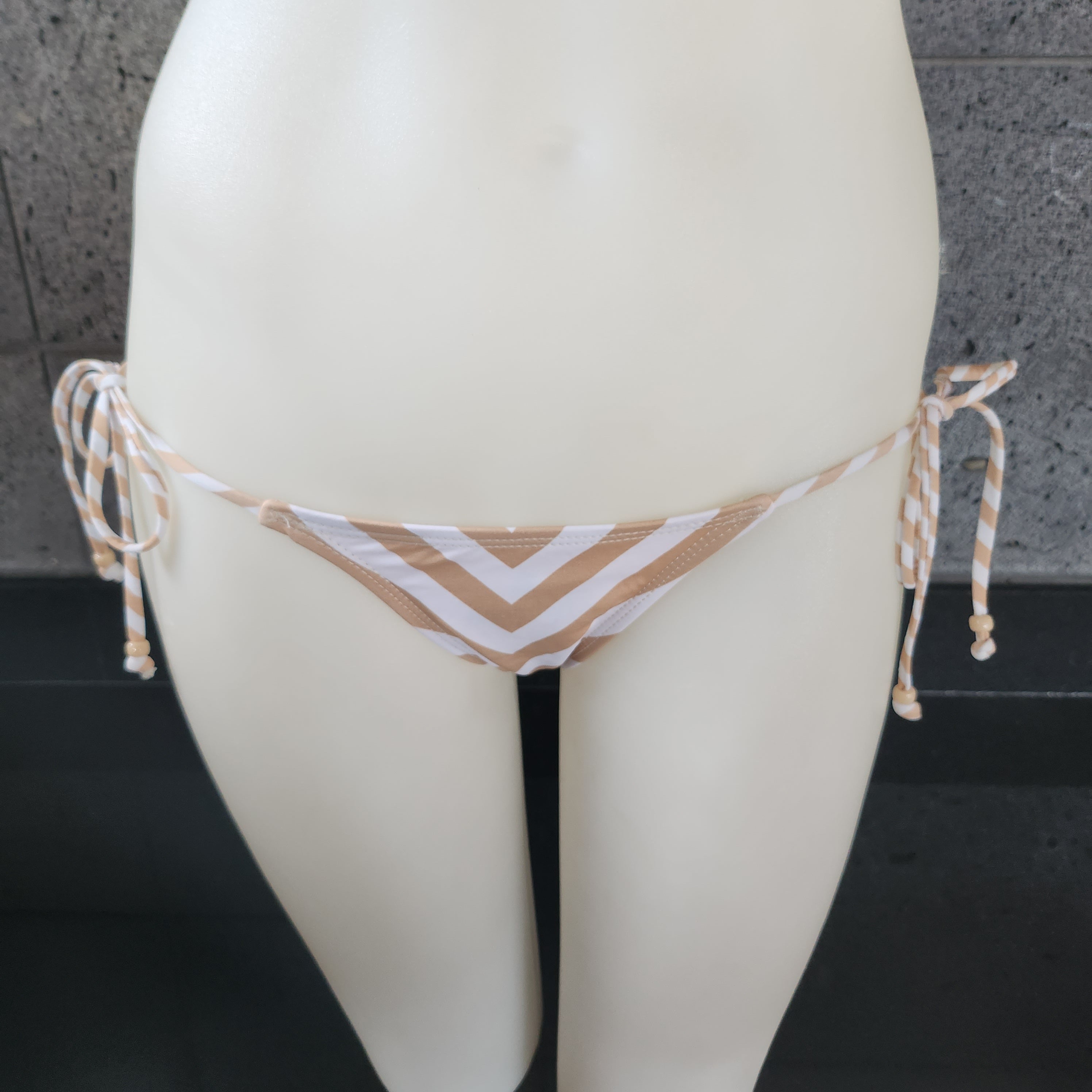 Loco Boutique Chevron Stripes Side Ties Bikini Bottom