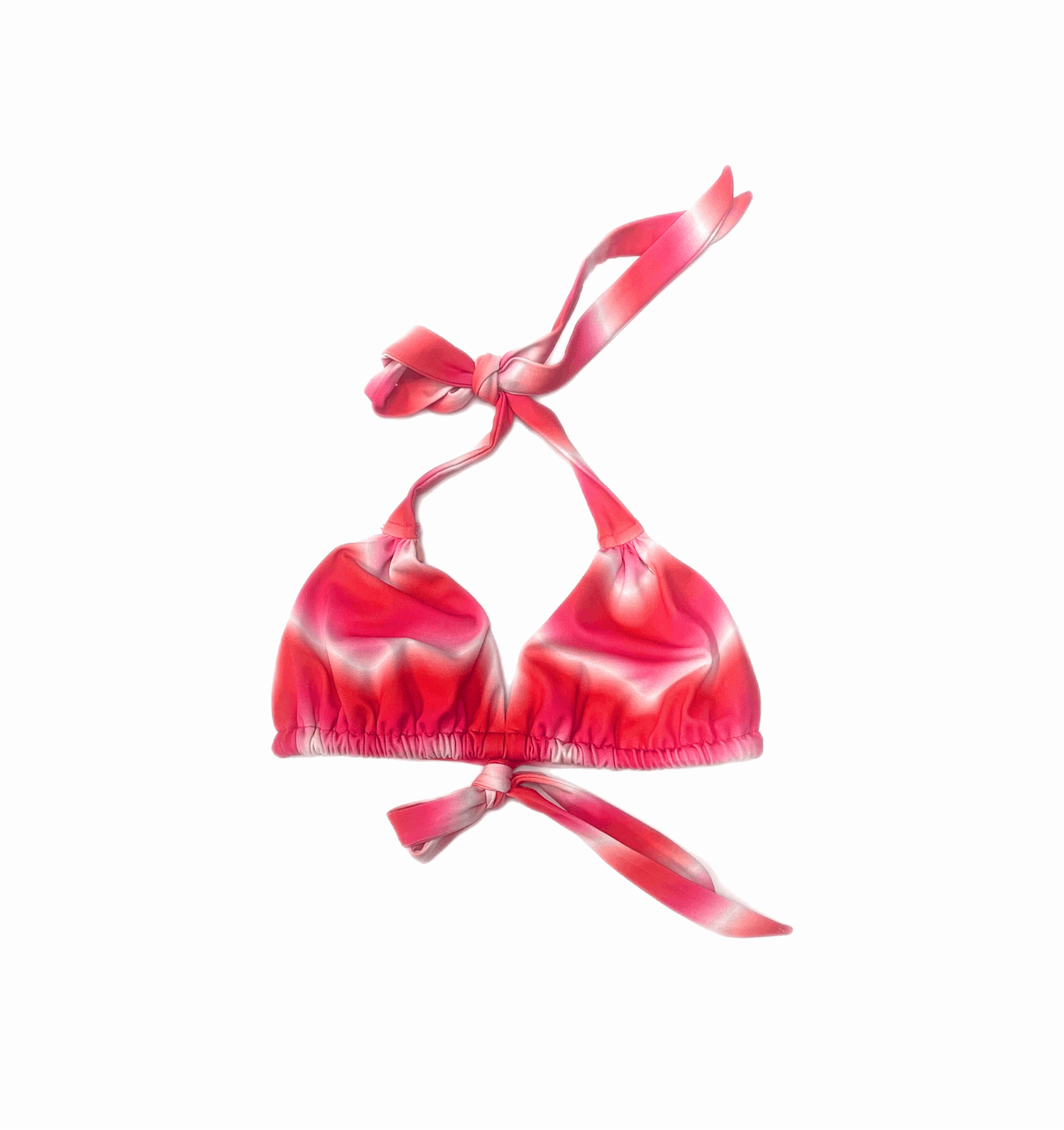 Loco Boutique Bohemian Tie Dye Triangle Bikini Top