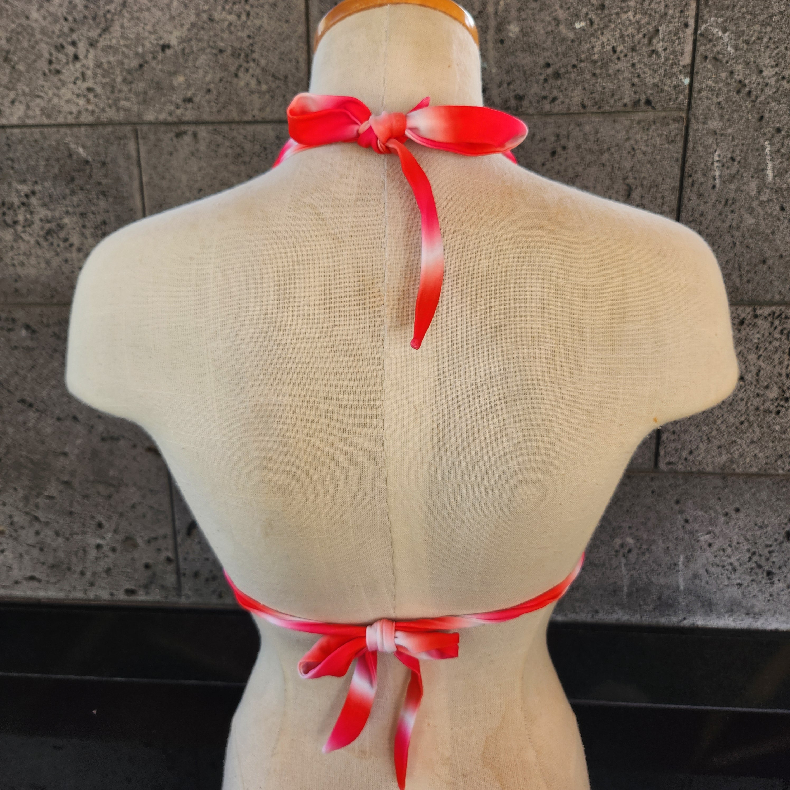 Loco Boutique Bohemian Tie Dye Triangle Bikini Top