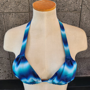 Loco Boutique Bohemian Tie Dye Triangle Bikini Top