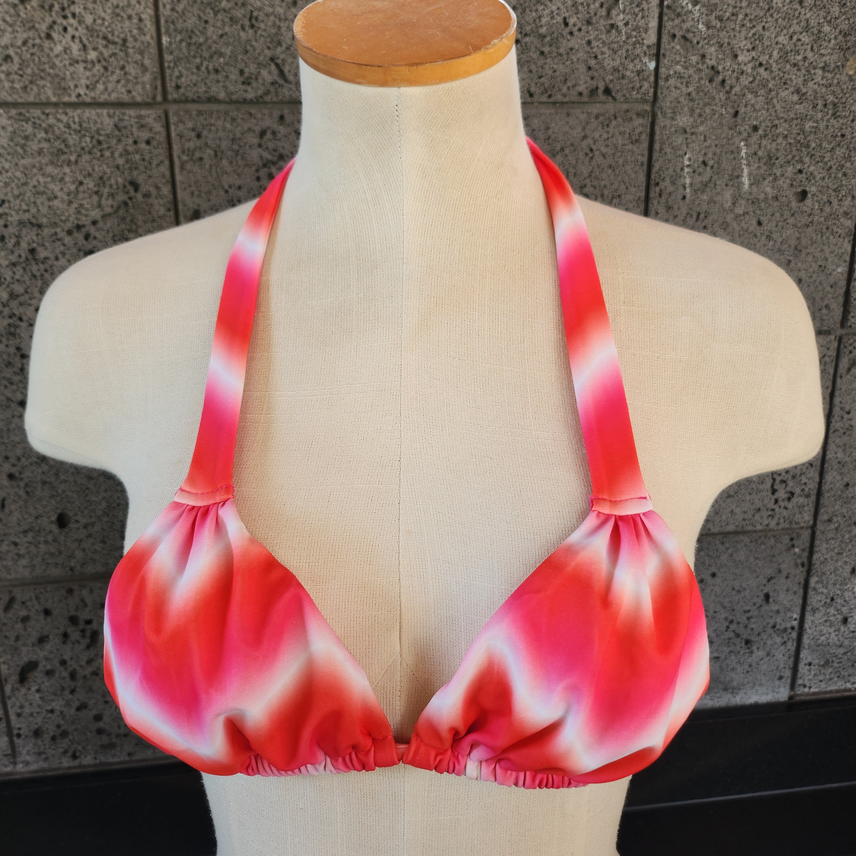 Loco Boutique Bohemian Tie Dye Triangle Bikini Top