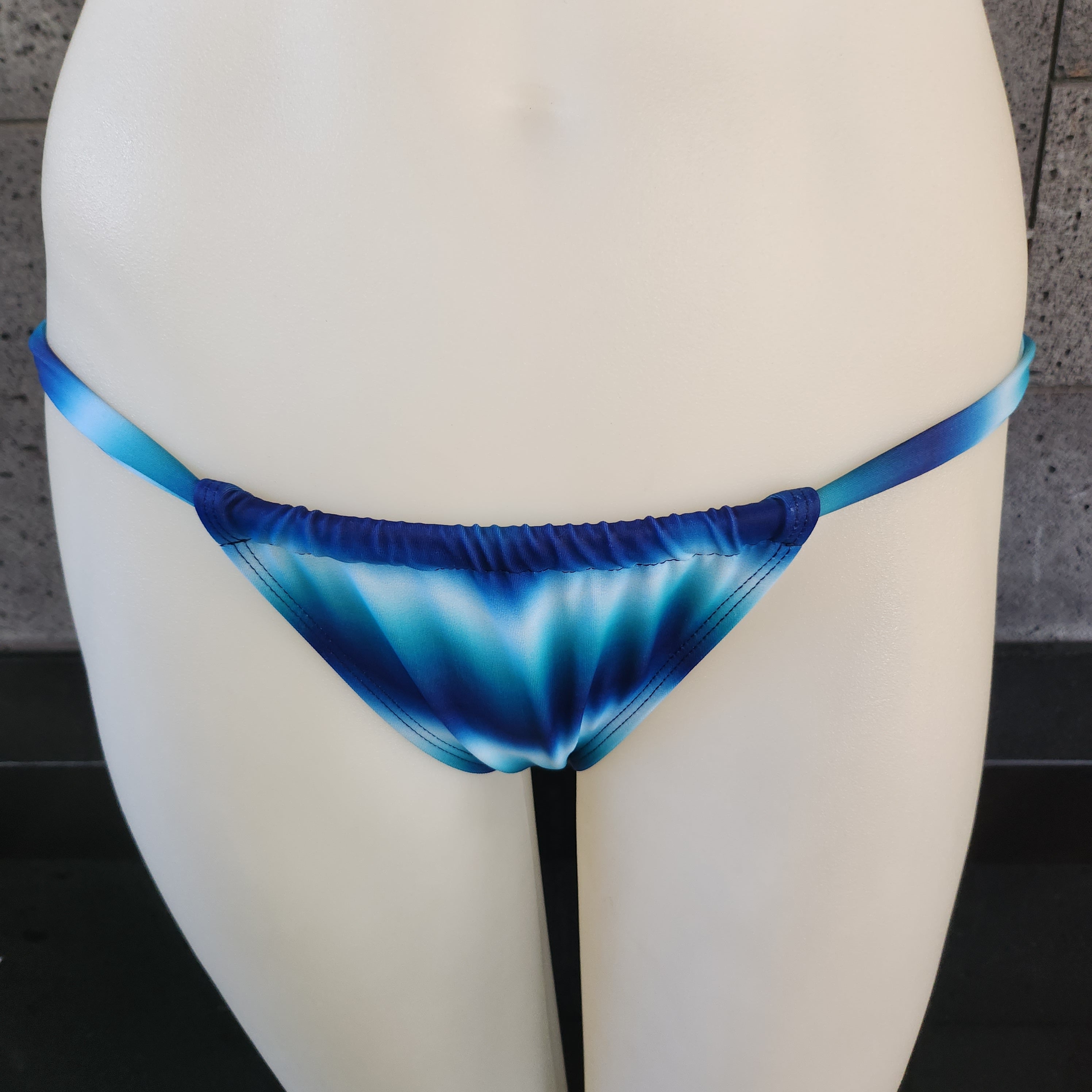 Loco Boutique Woman's Tie Die Bohemian Sliding Triangle Bikini