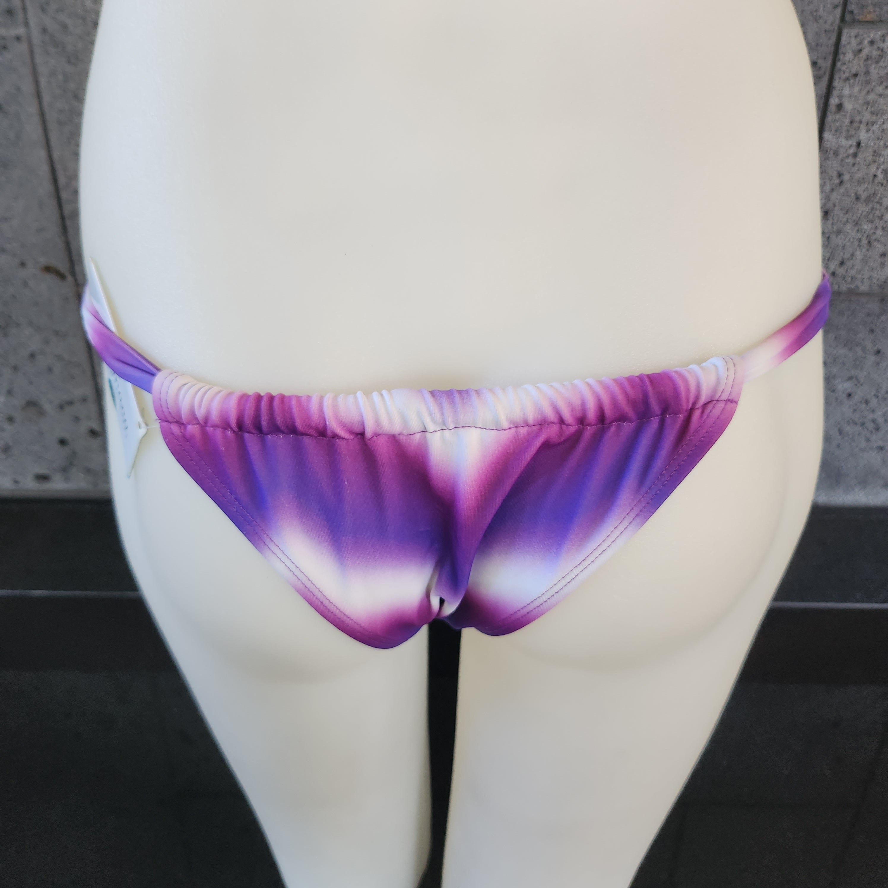 Loco Boutique Woman's Tie Die Bohemian Sliding Triangle Bikini