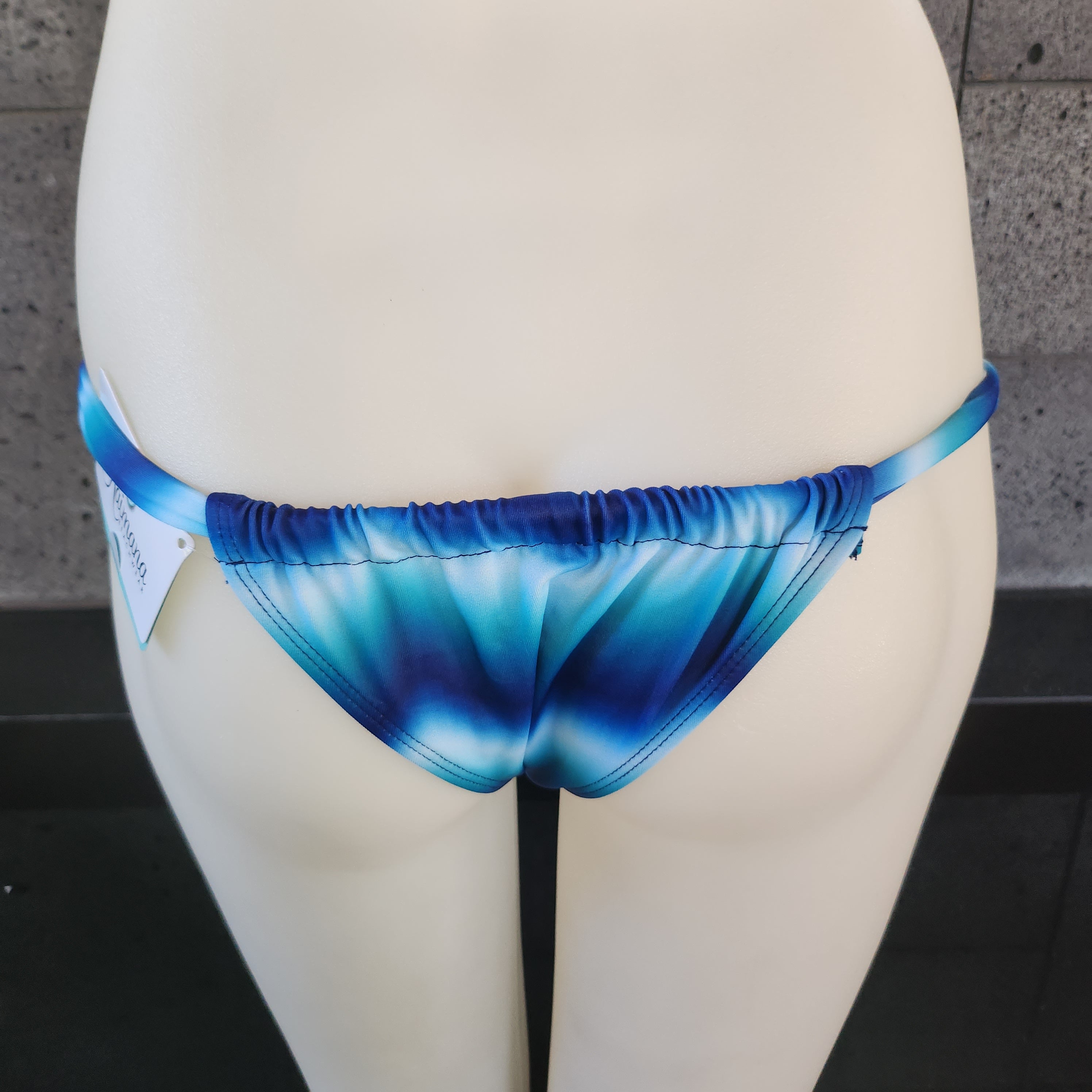 Loco Boutique Woman's Tie Die Bohemian Sliding Triangle Bikini