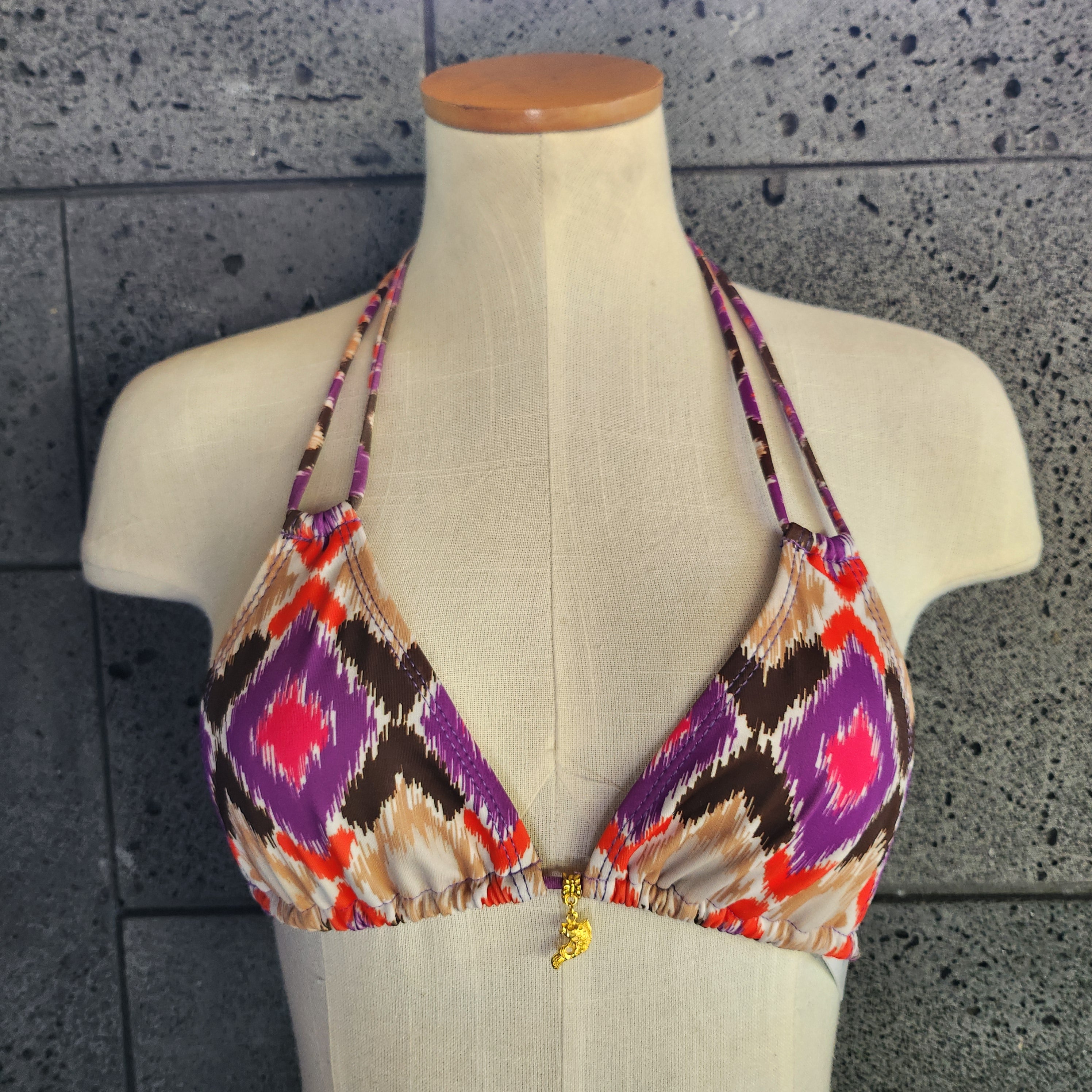 Loco Boutique Batik Halter Bikini Top