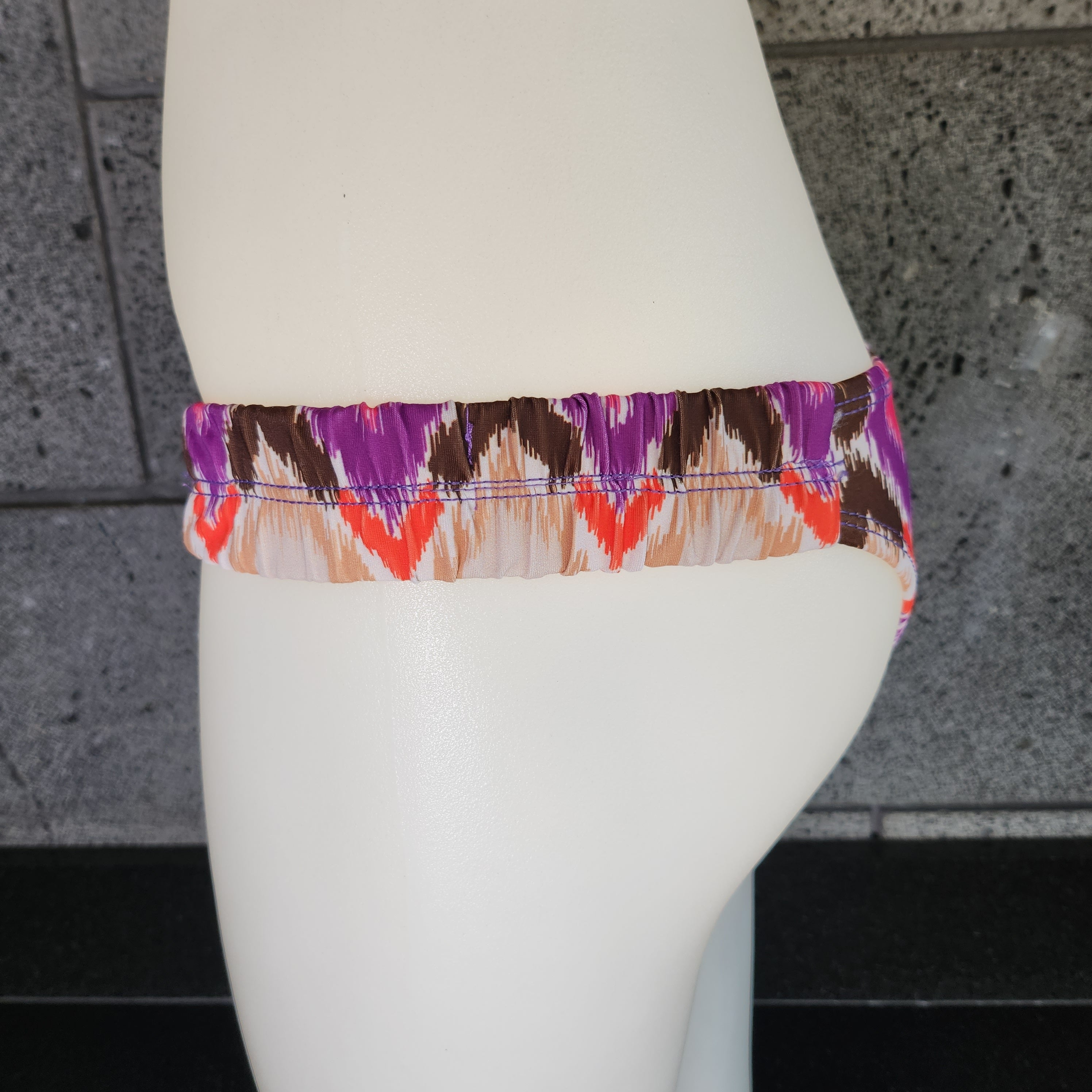 Loco Boutique Batik Ruched Side Bikini Bottom