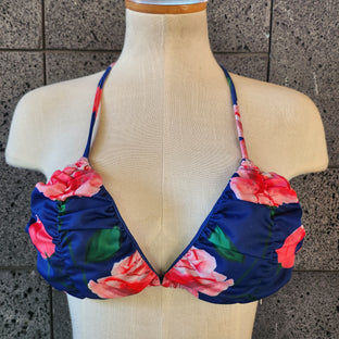 Loco Boutique Roses Ruched Sliding Triangle