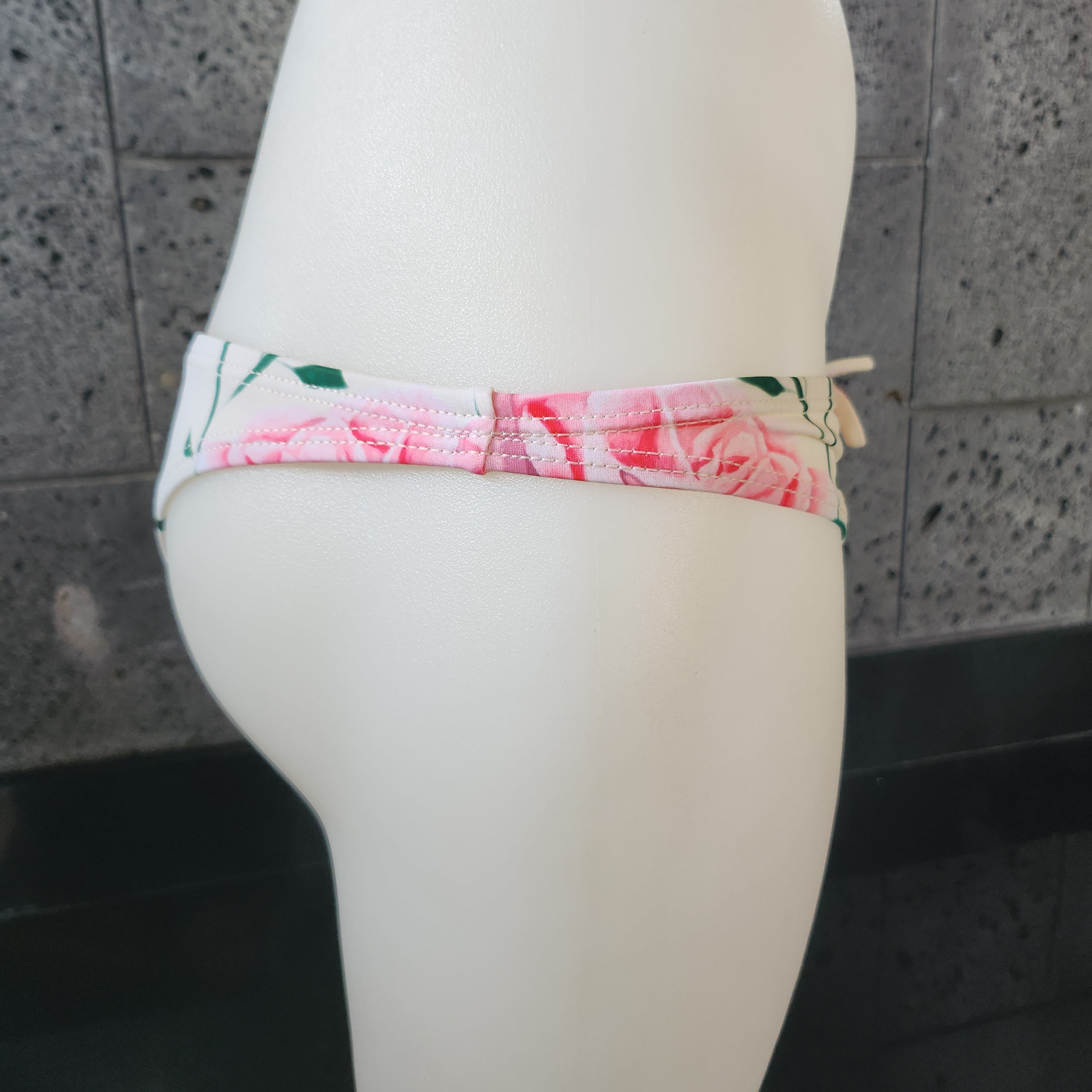 Loco Boutique Roses Cinched Bikini Bottom