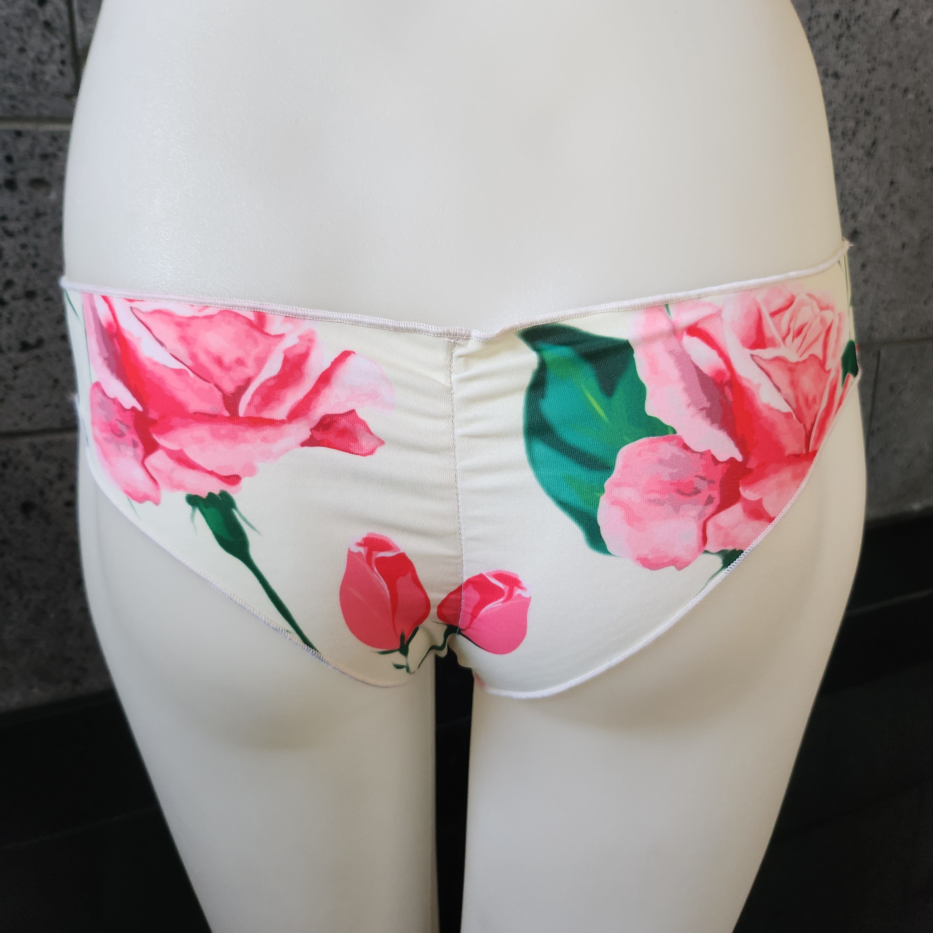 Loco Boutique Roses Cinched Back Swim Bottom