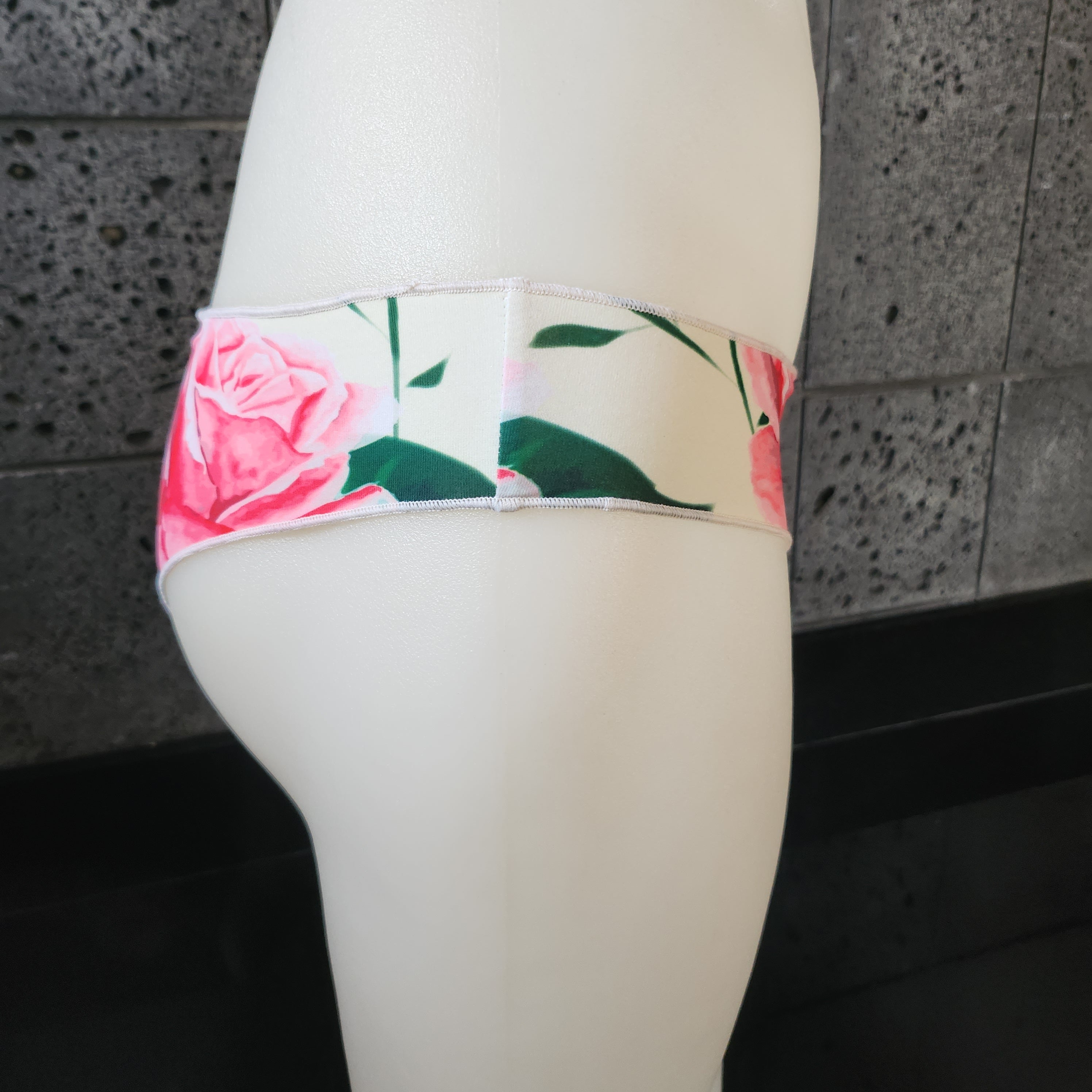 Loco Boutique Roses Cinched Back Swim Bottom