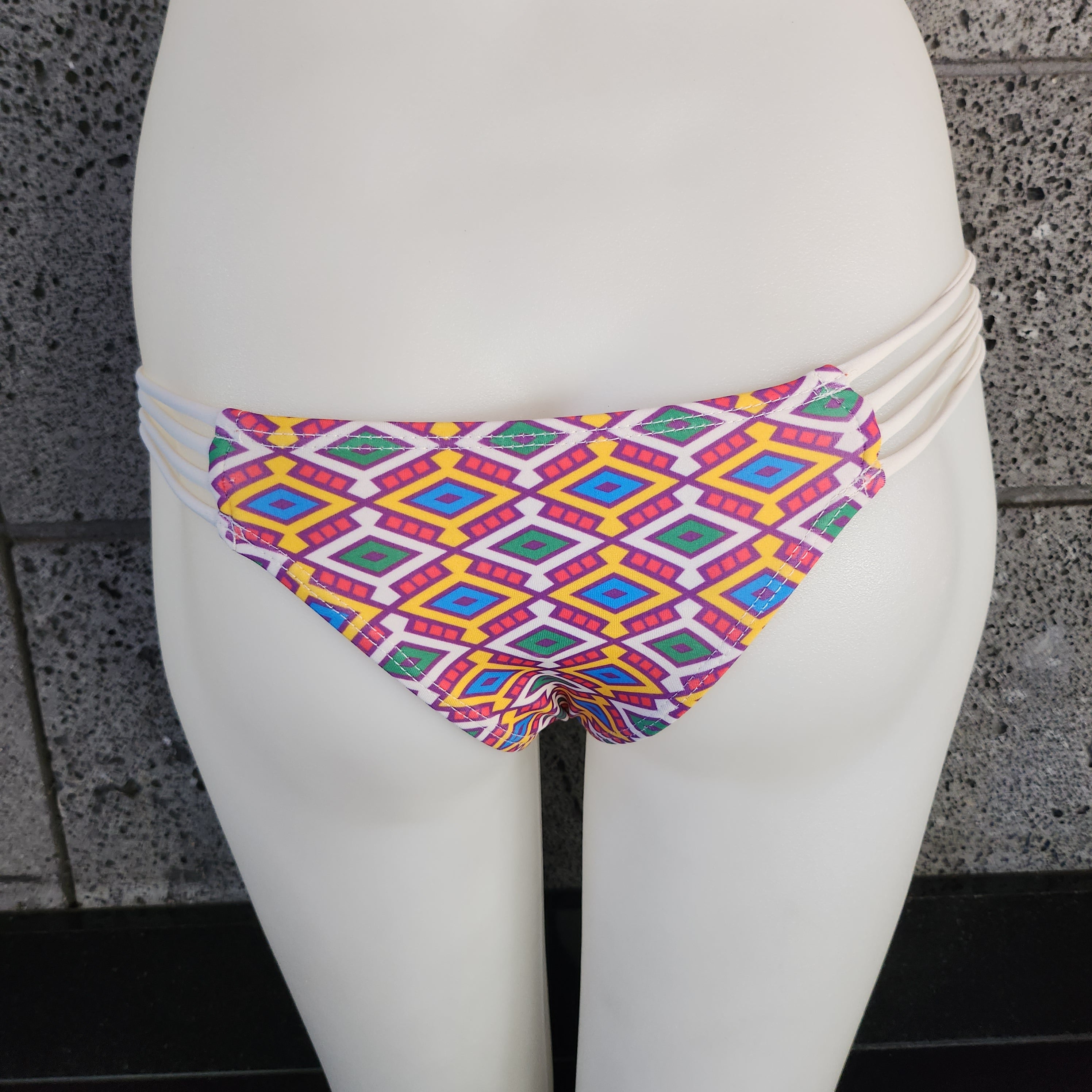 Loco Boutique Navajo Strappy Side Swim Bottom