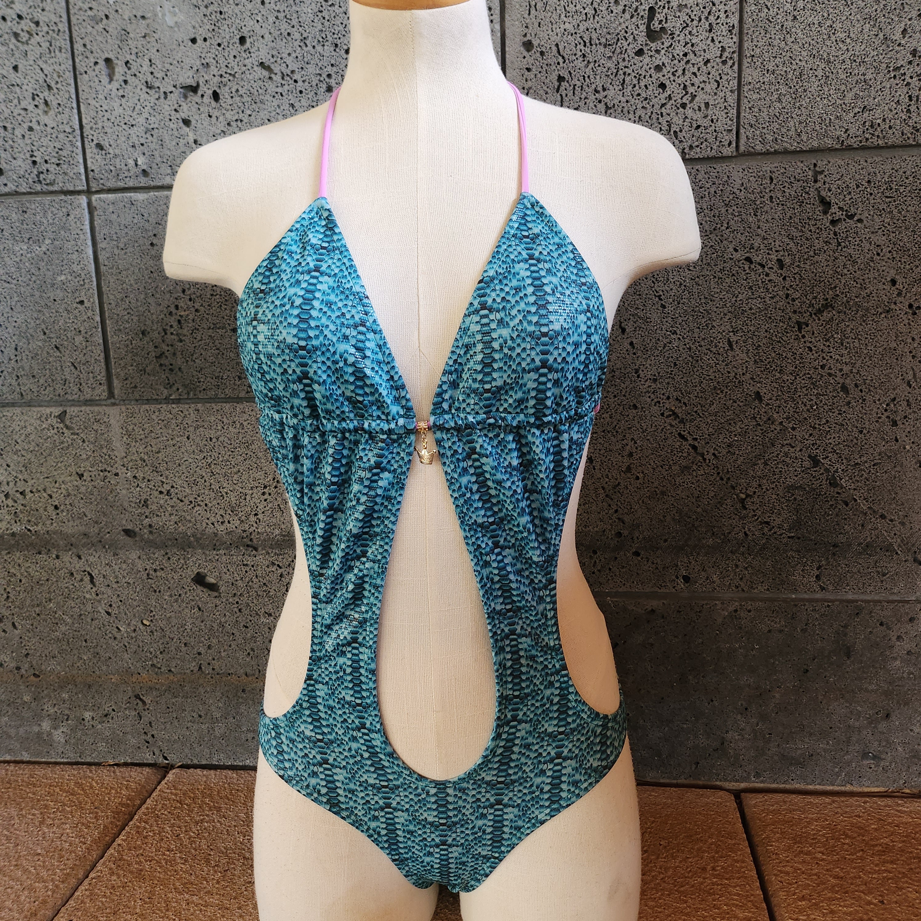 Loco Boutique Cobra Tie Back Monokini