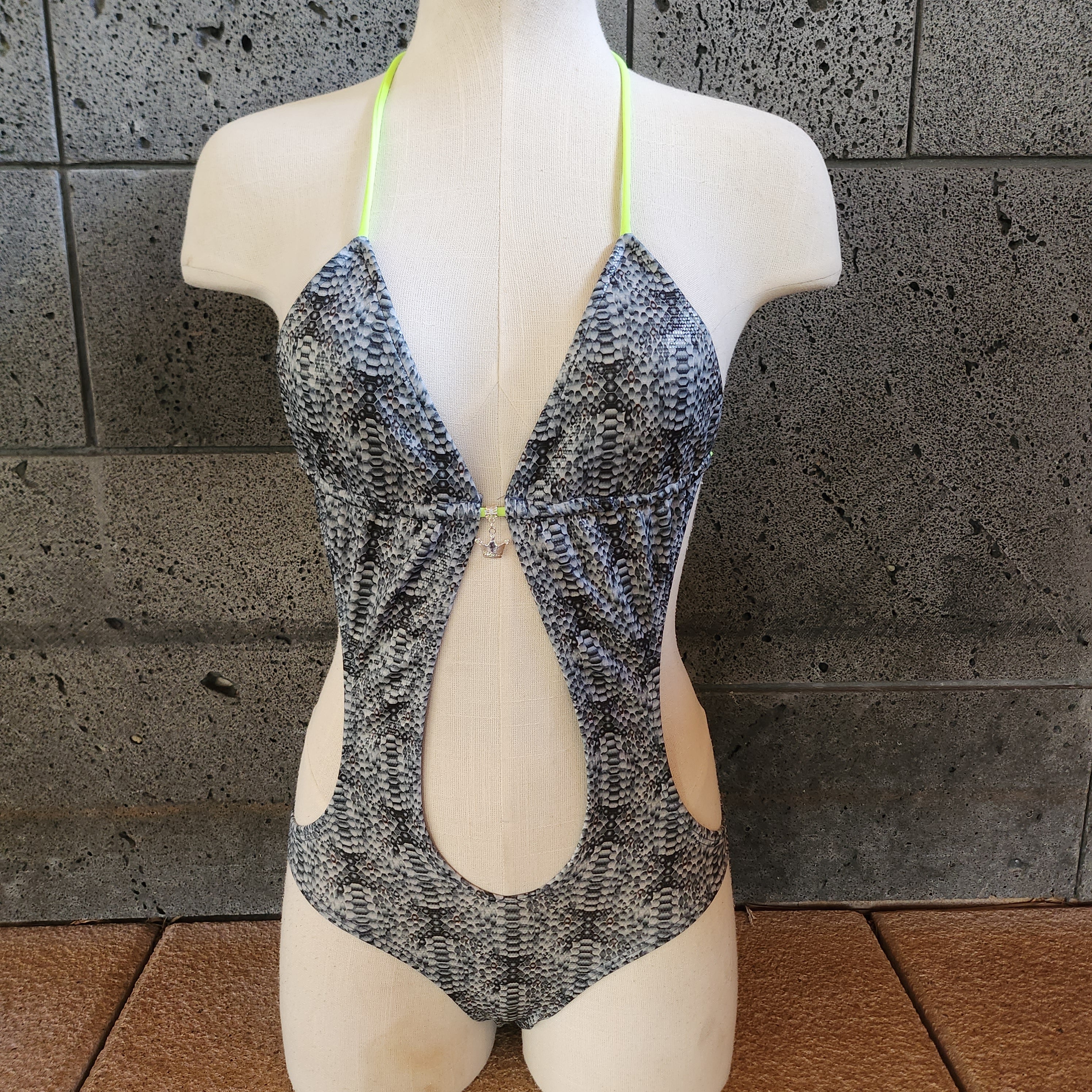 Loco Boutique Cobra Tie Back Monokini
