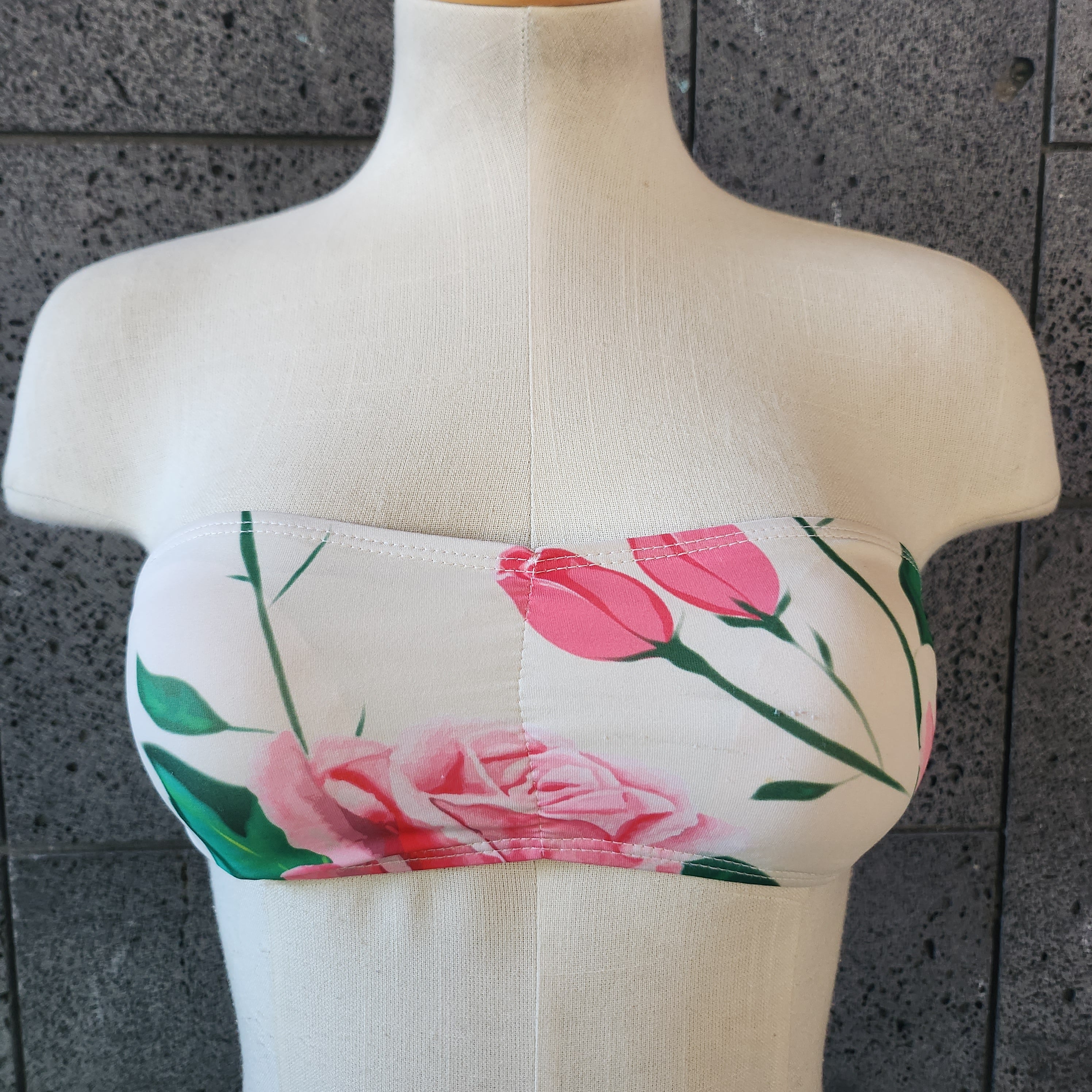 Loco Boutique Roses Strappy Back Bandeau kai00188