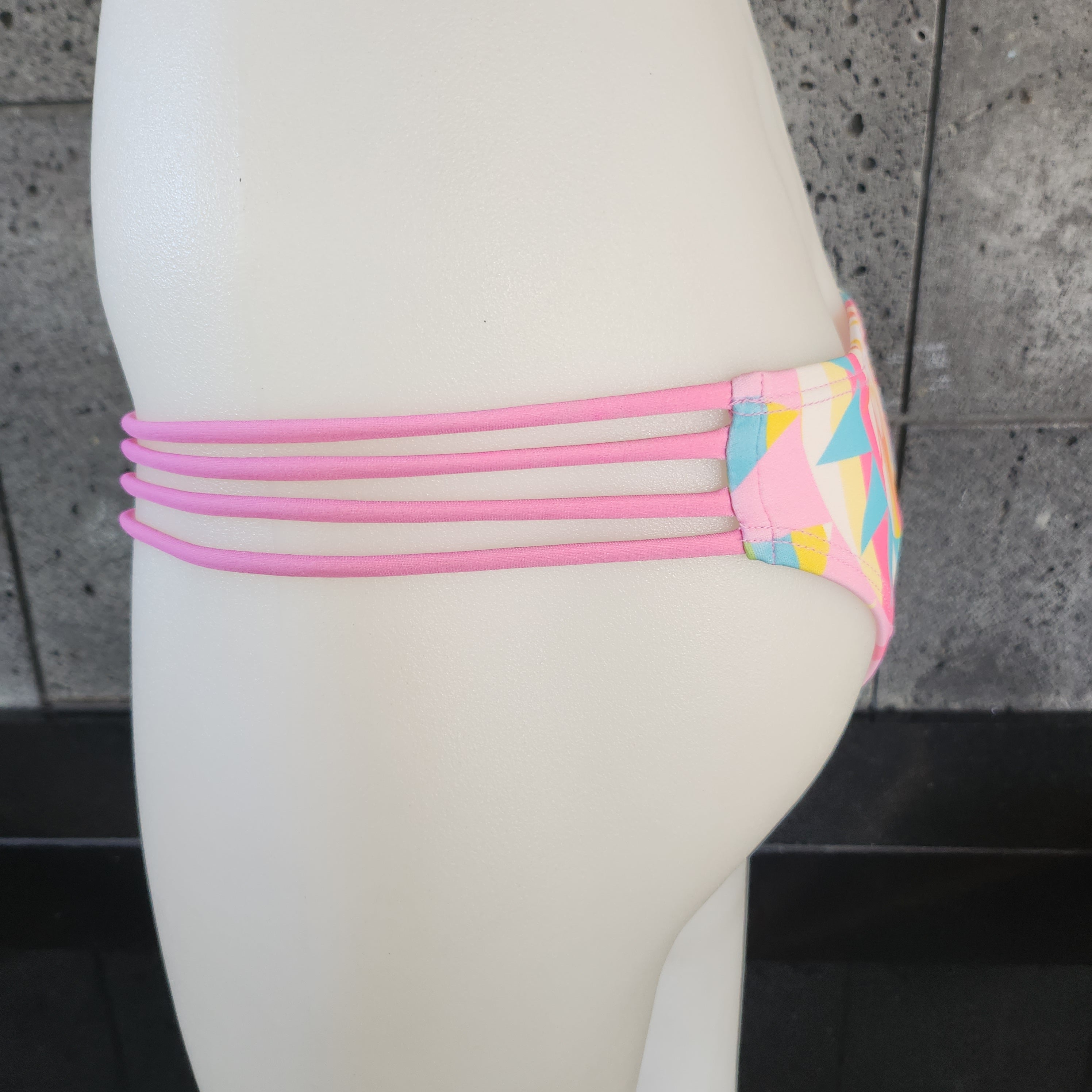 Loco Boutique Sunstar Strappy Spaghetti Sides Bikini Bottom