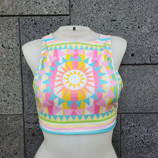 Loco Boutique Sunstar High-Neck Swim Top