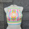 Loco Boutique Sunstar High-Neck Swim Top - MINT / M