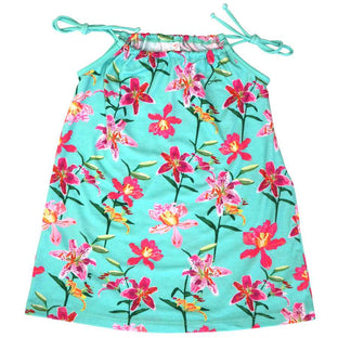 Tropical Orchid Kids A-line Dress - Loco Boutique