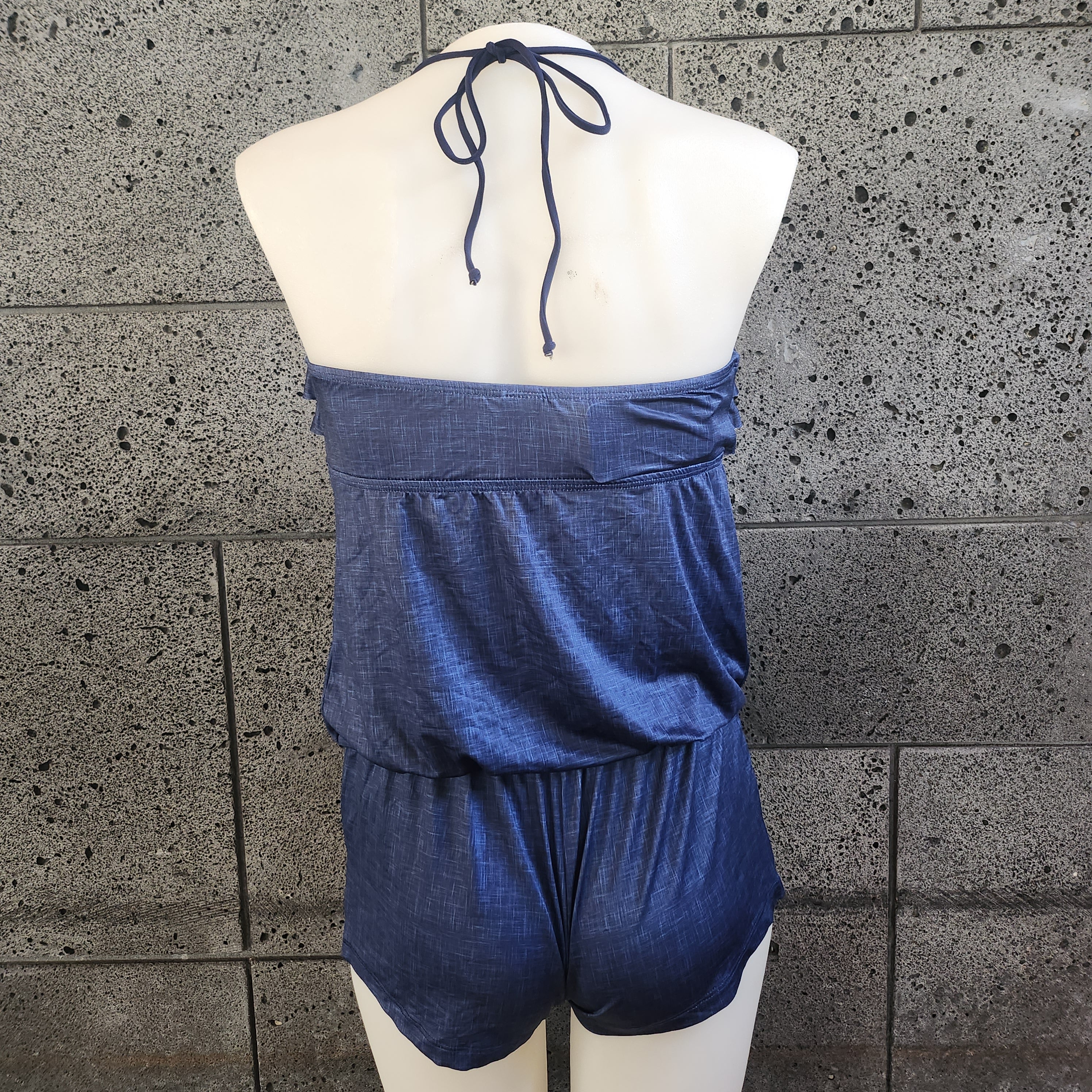 Loco Boutique Linen 3-Tier Front Romper