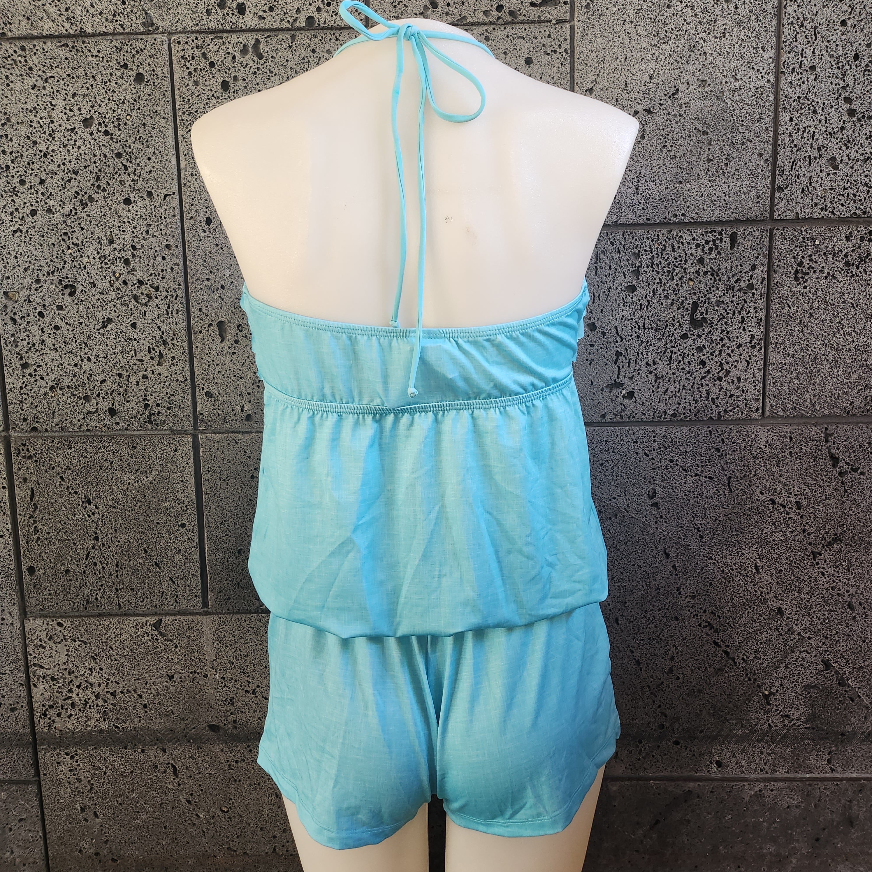 Loco Boutique Linen 3-Tier Front Romper