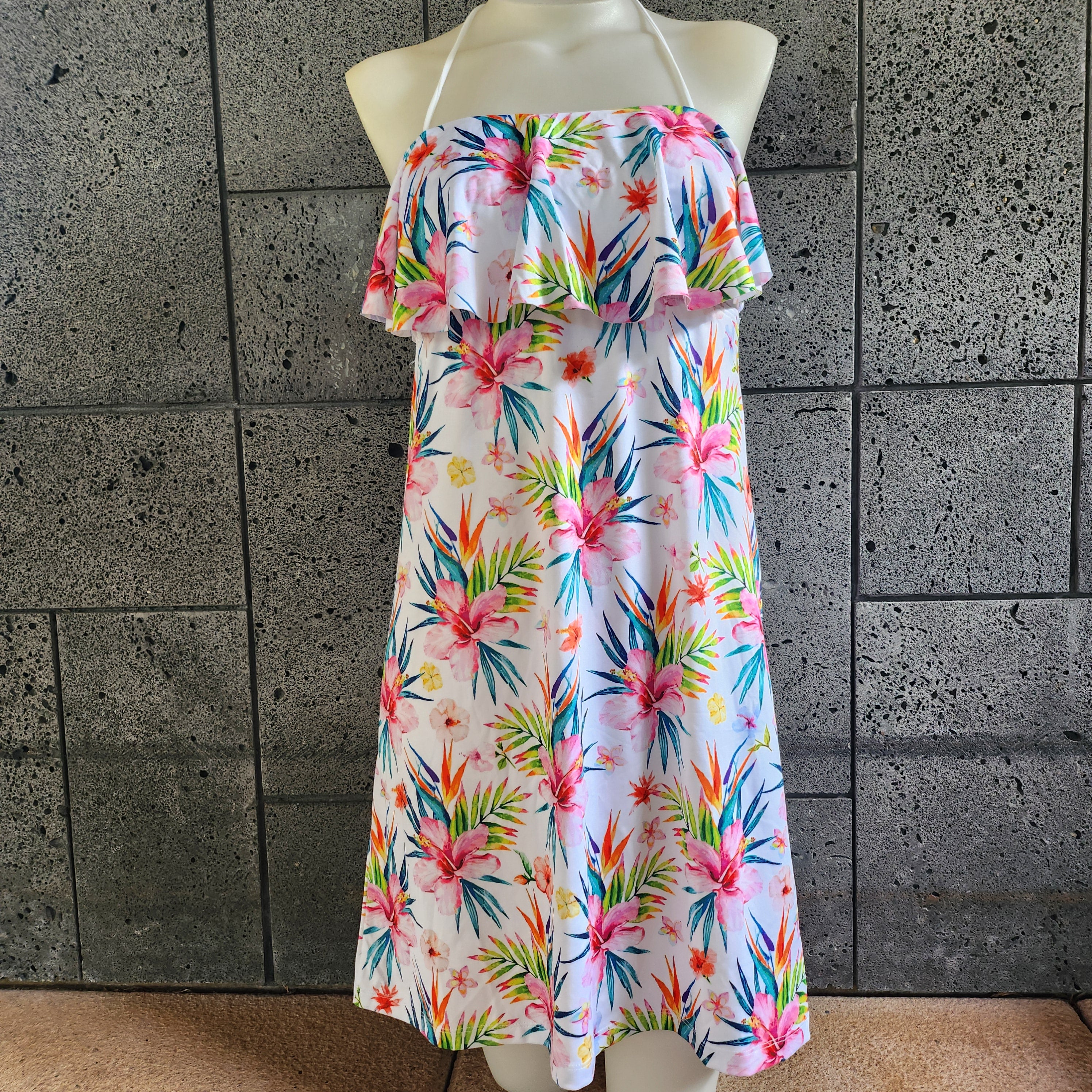 Loco Boutique Floral Flounce Front Short Dress