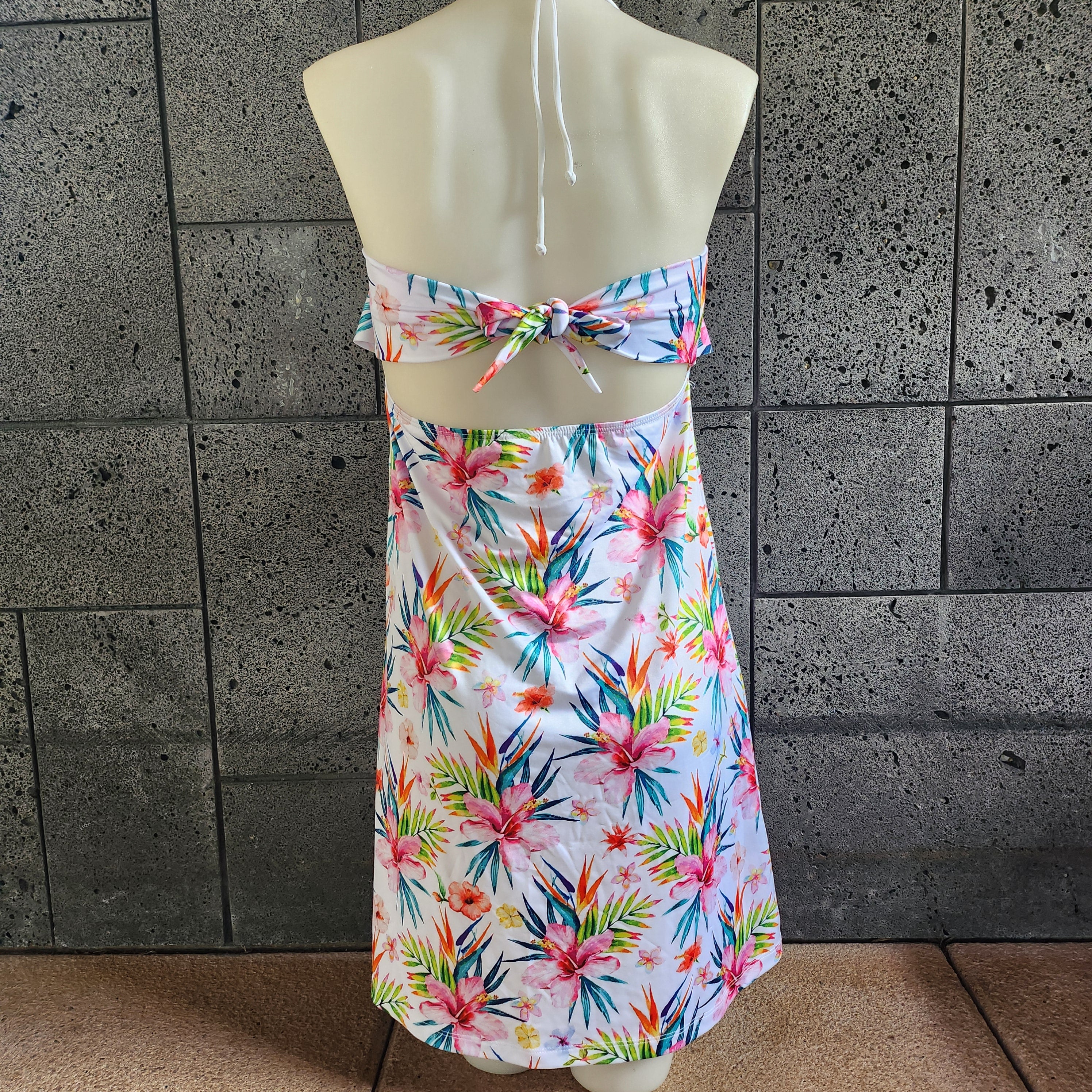 Loco Boutique Floral Flounce Front Short Dress