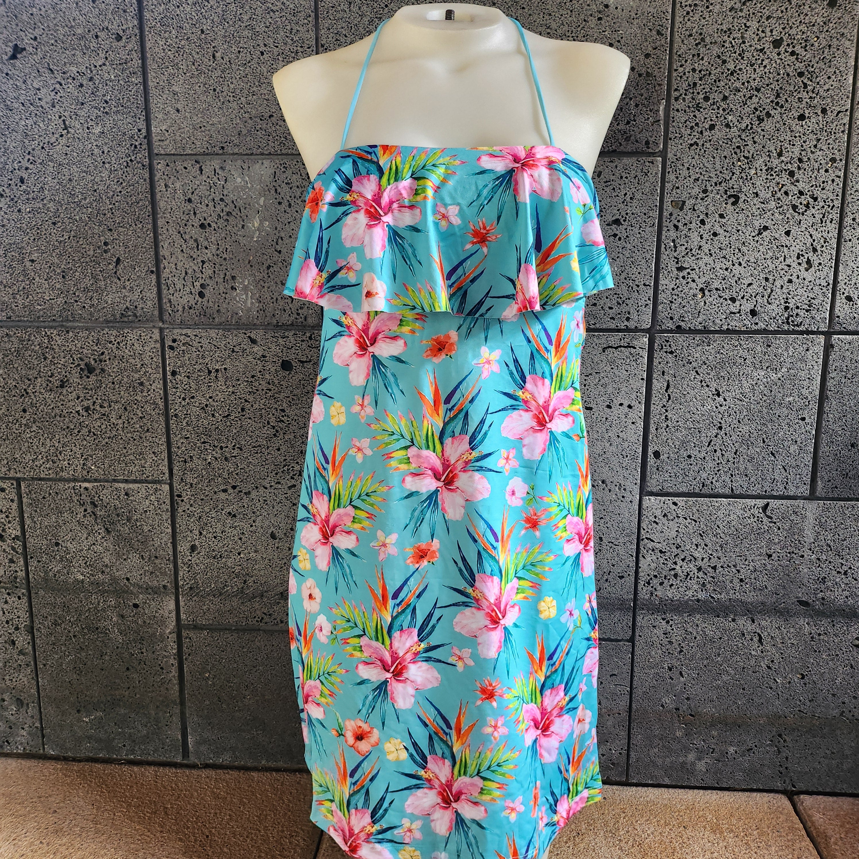 Loco Boutique Floral Flounce Front Short Dress