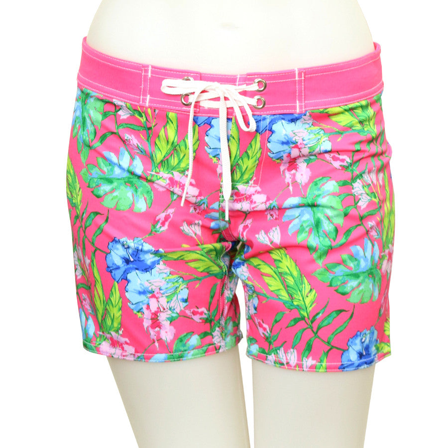 Water Color Mid-Thigh Length Boardshort - Loco Boutique