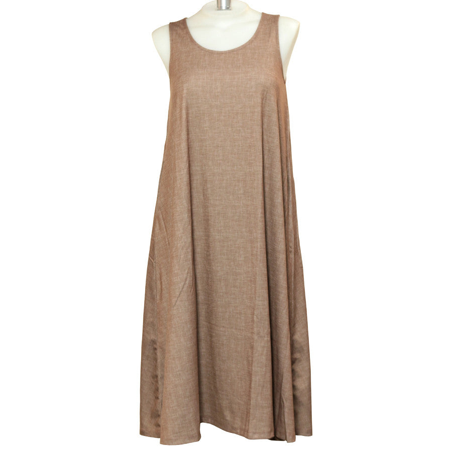 Linen Long Tank Dress