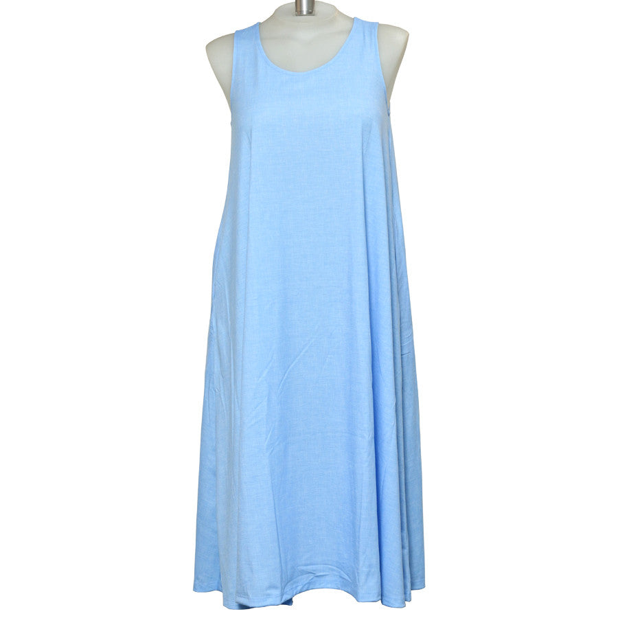 Linen Long Tank Dress