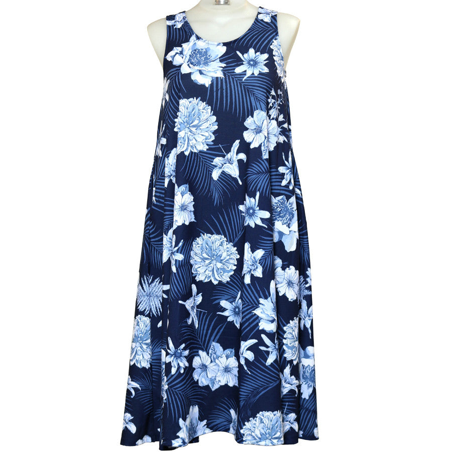 Flower Garden Long Tank Dress - Loco Boutique