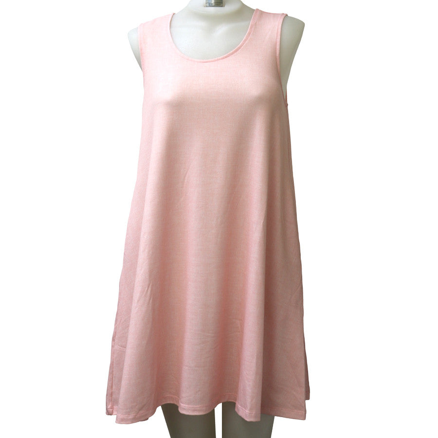 Linen Short Tank Dress - Loco Boutique