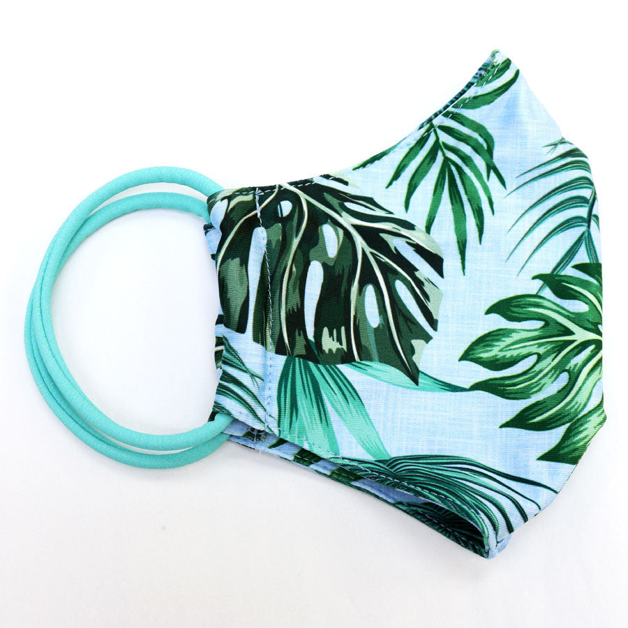 Palm Leaves Adjustable Ear Loop Face Mask - Loco Boutique