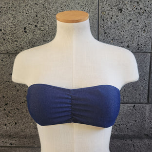 Loco Boutique Loco Denim Strappy Back Bandeau