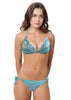 Loco Boutique Magic Carpet Triangle Bikini Top - Mint / XS
