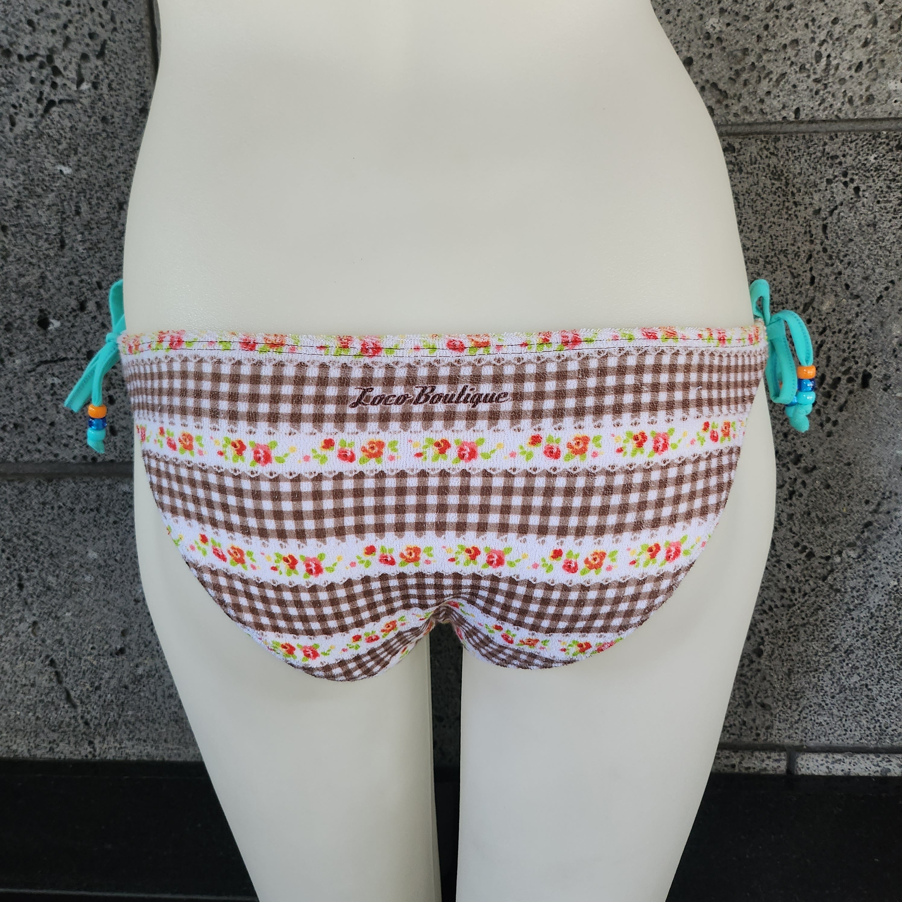 Loco Boutique Cow Girl Side-Tie Bikini Bottom