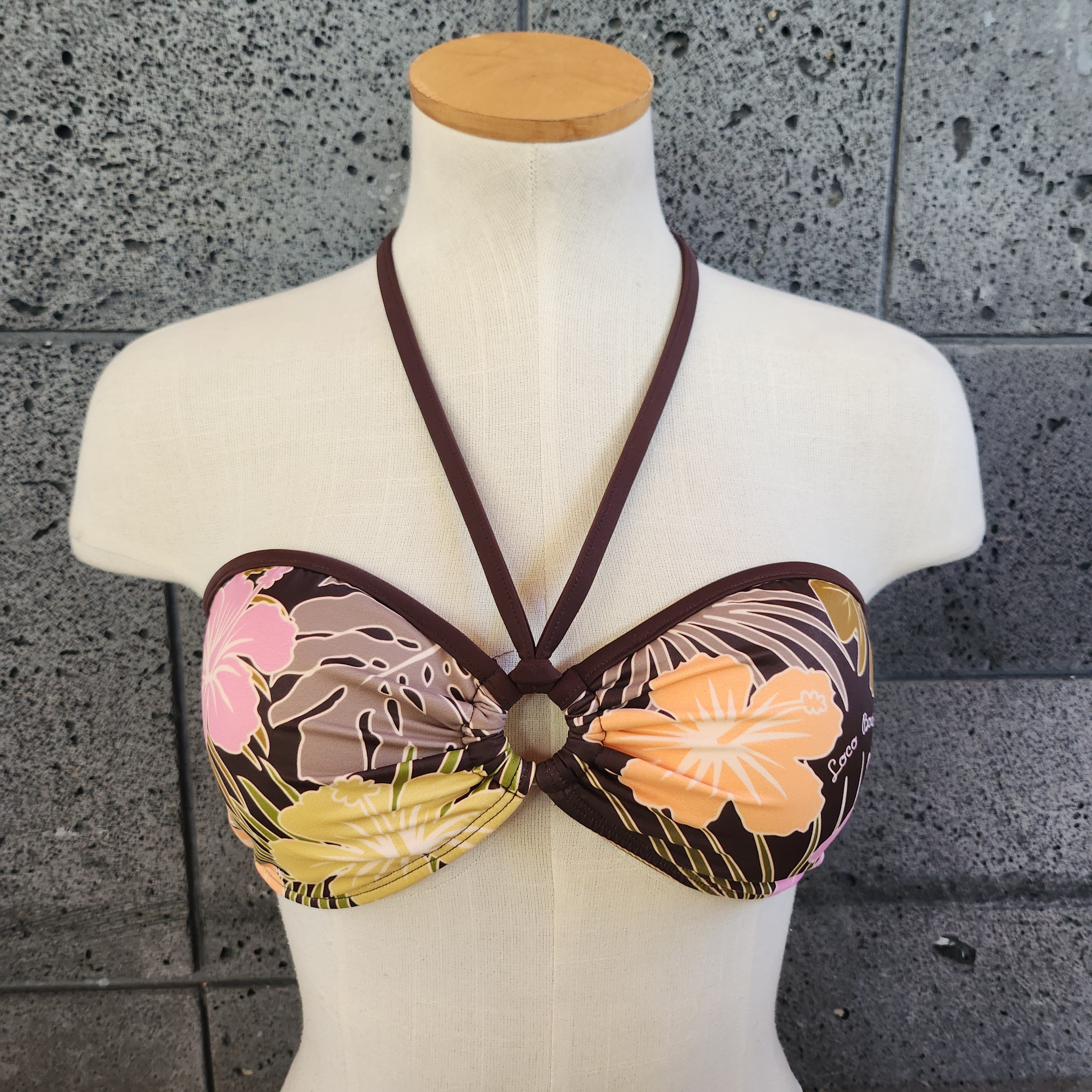 Loco Boutique Hana Bandeau Halter Bikini Top