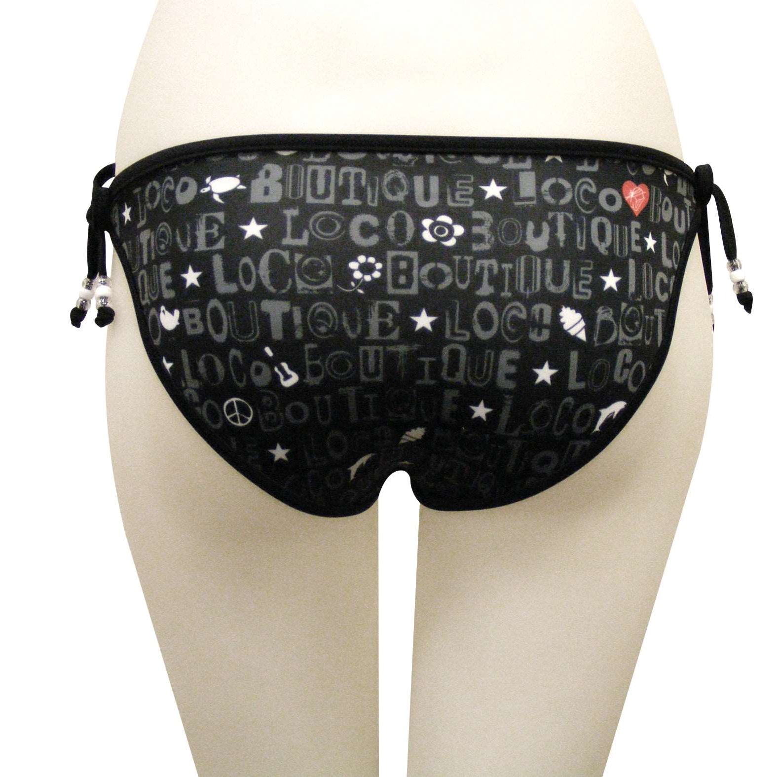 Loco Boutique Fonty Reversible Bikini Bottom