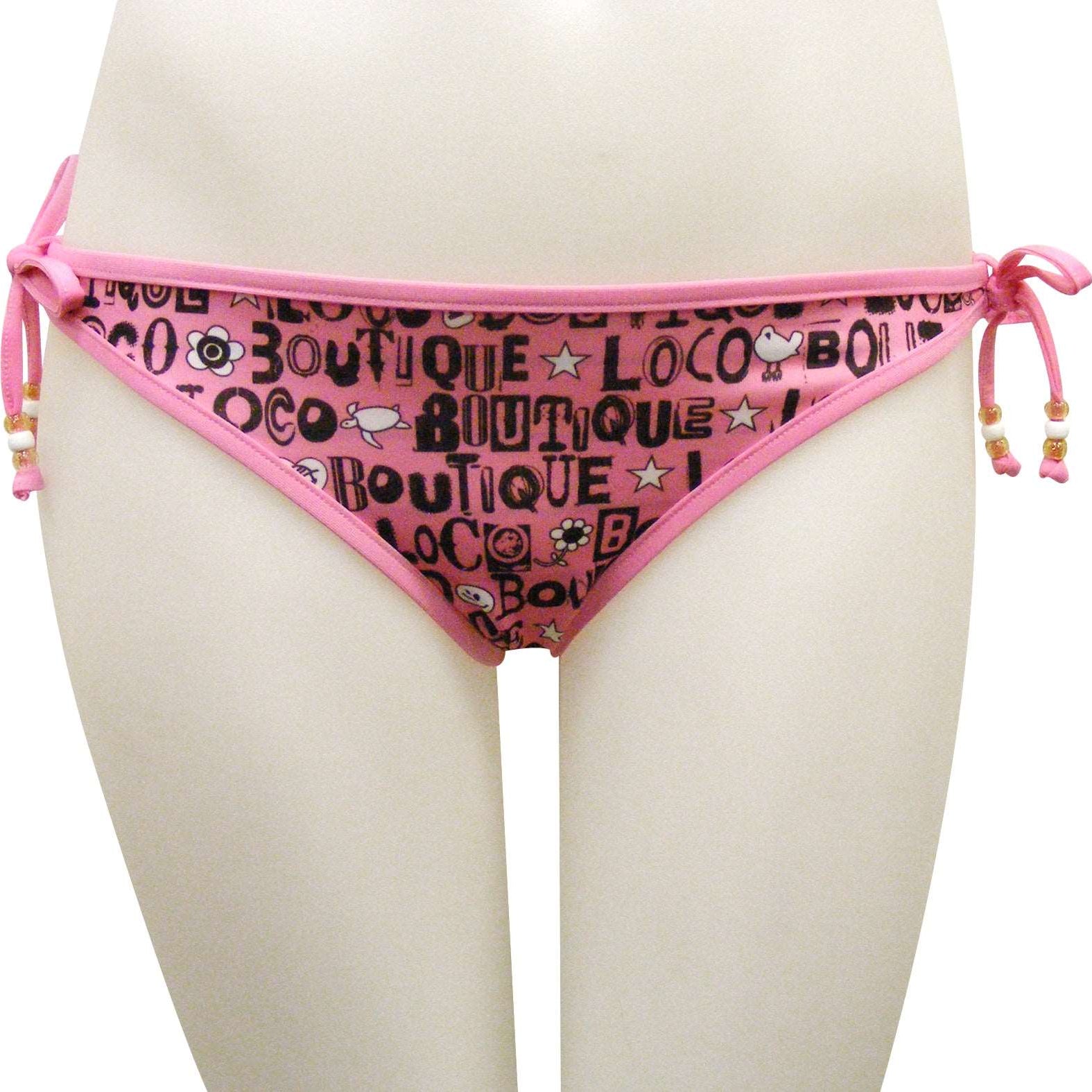 Loco Boutique Fonty Reversible Bikini Bottom