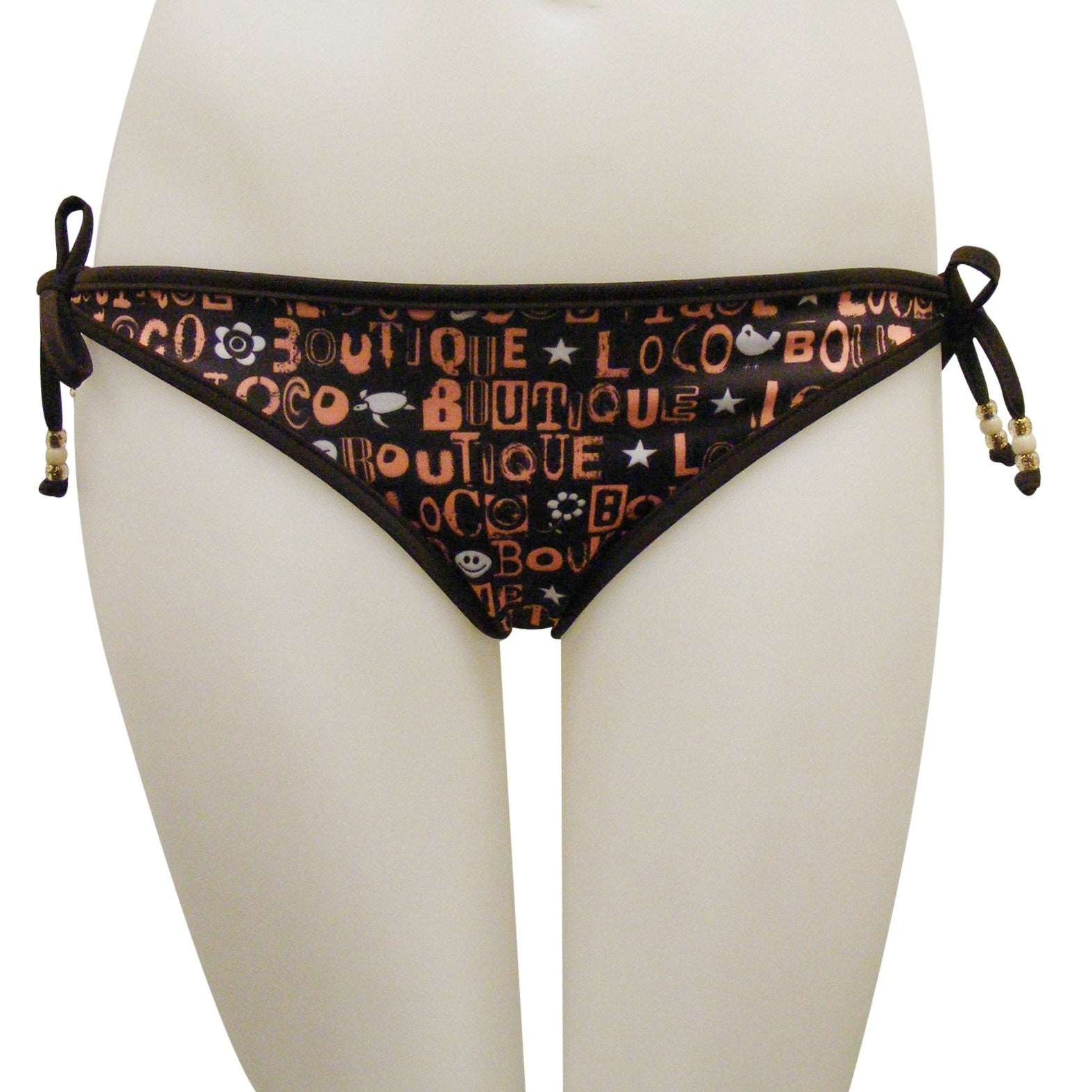 Loco Boutique Fonty Reversible Bikini Bottom