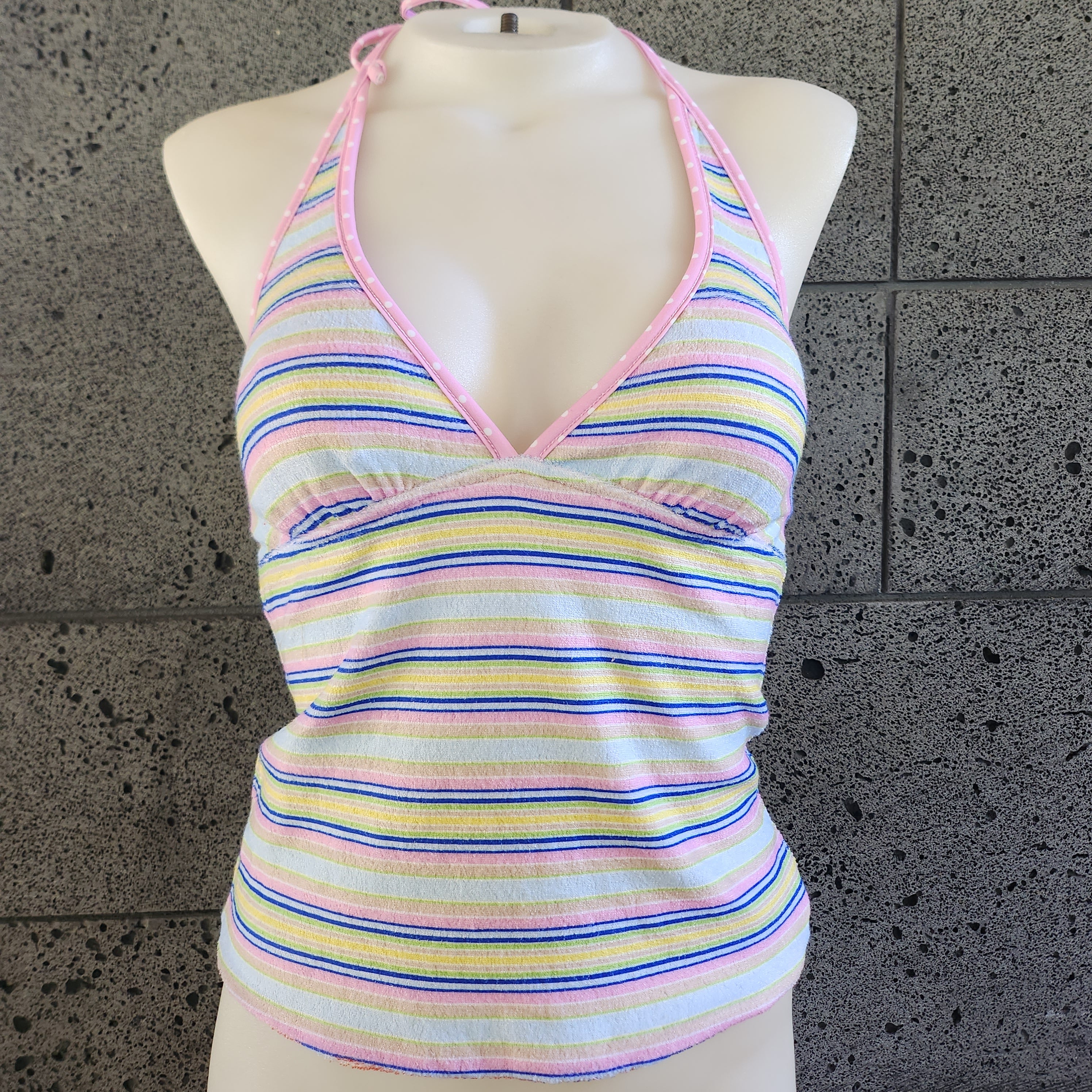 Loco Boutique Pastels Reversible Halter Tankini