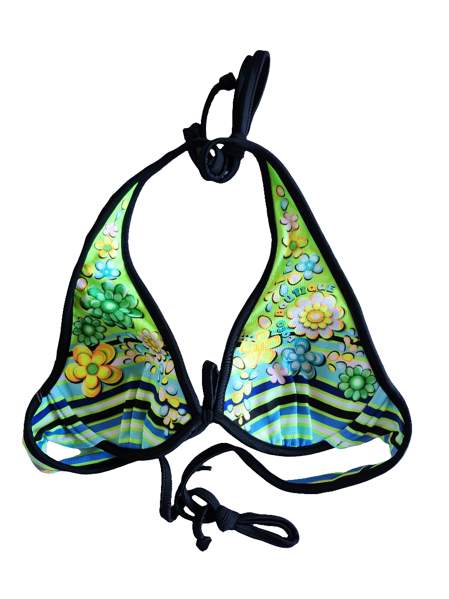 Loco Boutique Flower & Stripe Reversible Underwire