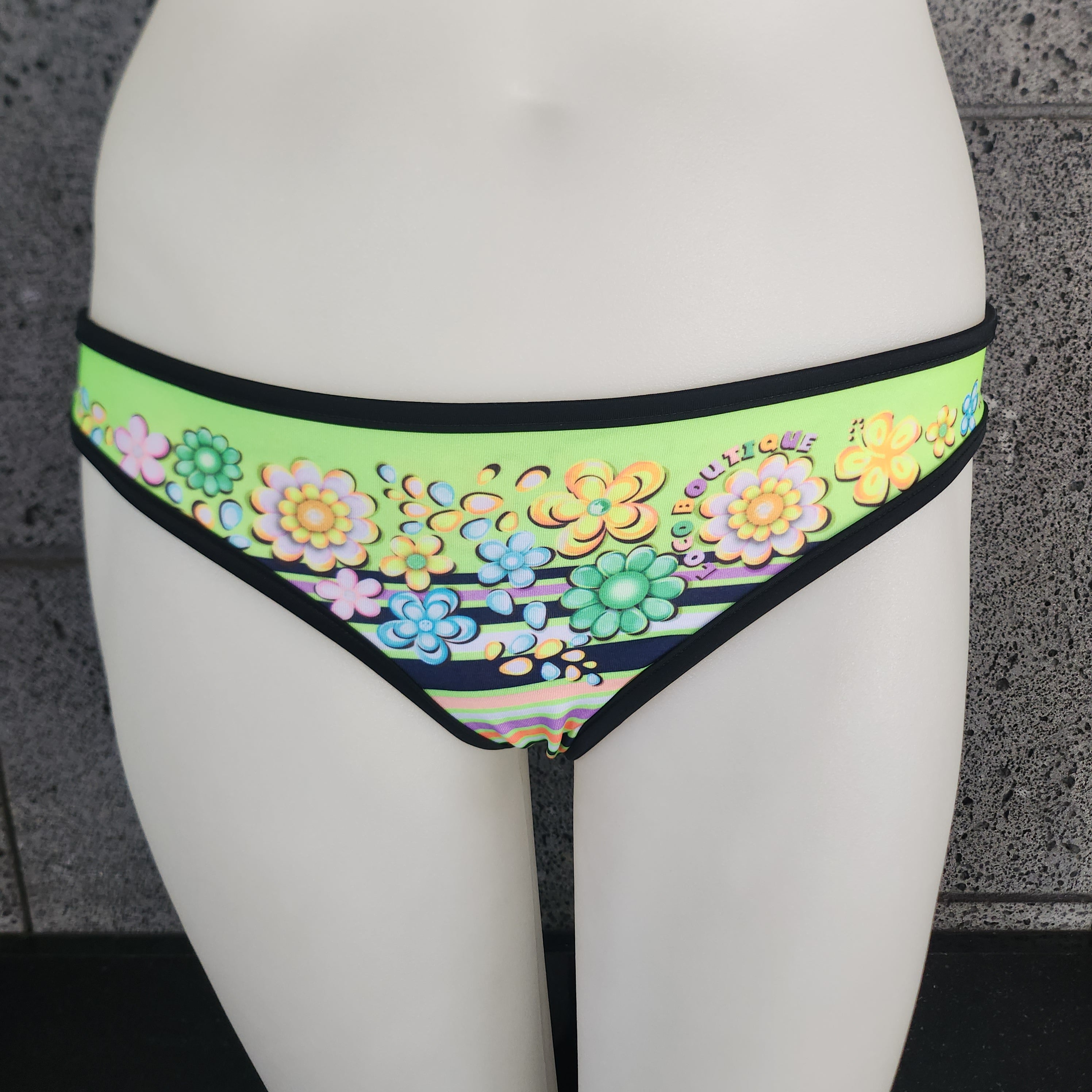 Loco Boutique Flower & Stripe Reversible Bottom