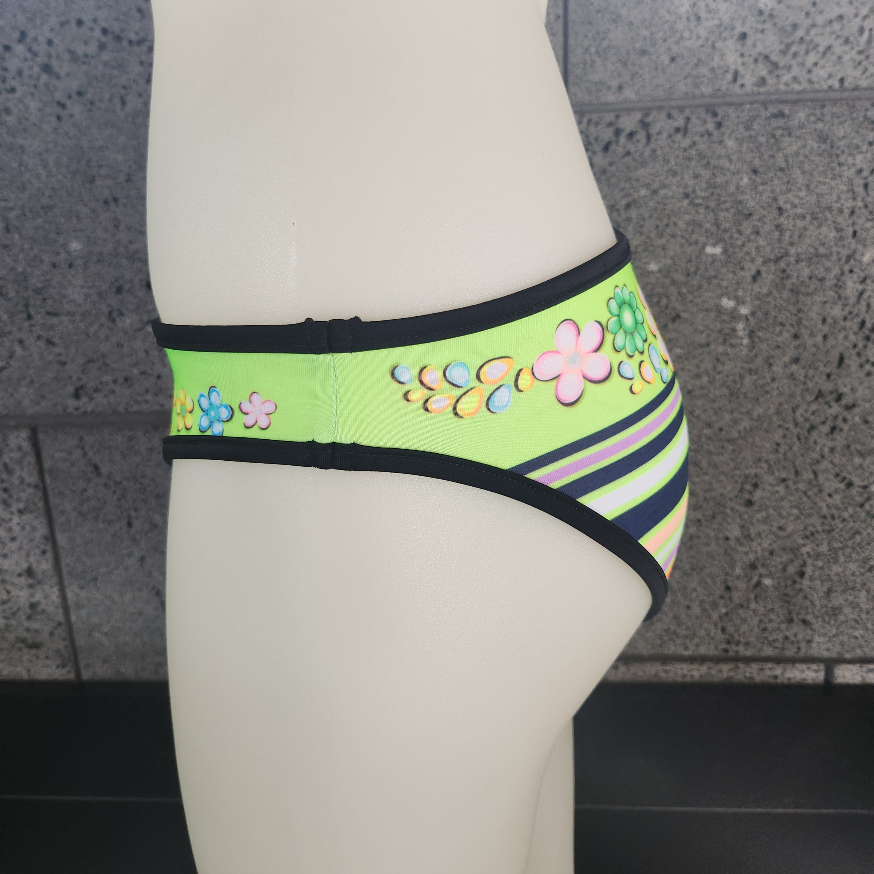 Loco Boutique Flower & Stripe Reversible Bottom