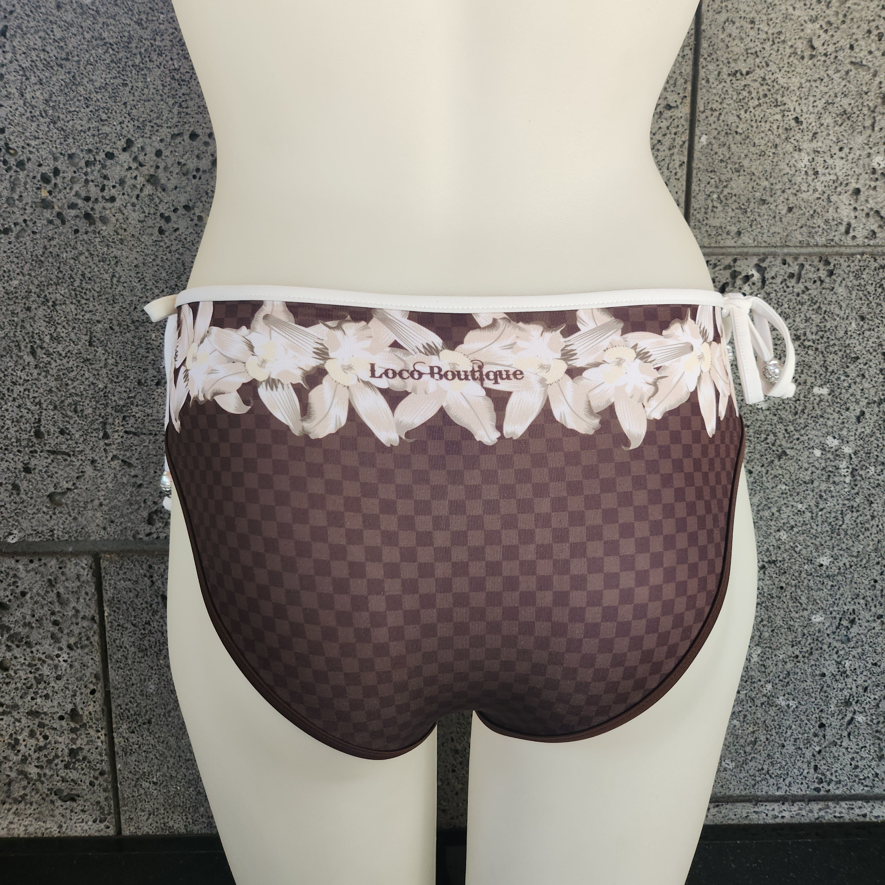 Loco Boutique Pane Ribbon Belted Bottom