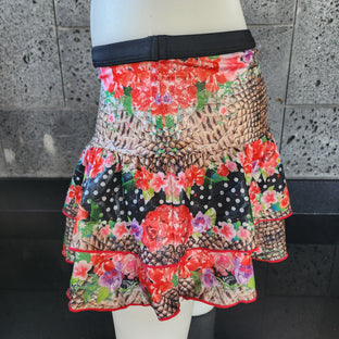 Loco Boutique Snake Double Ruffled Skirt