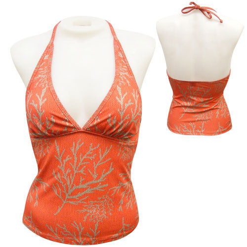 Coral Halter Tankini - Loco Boutique