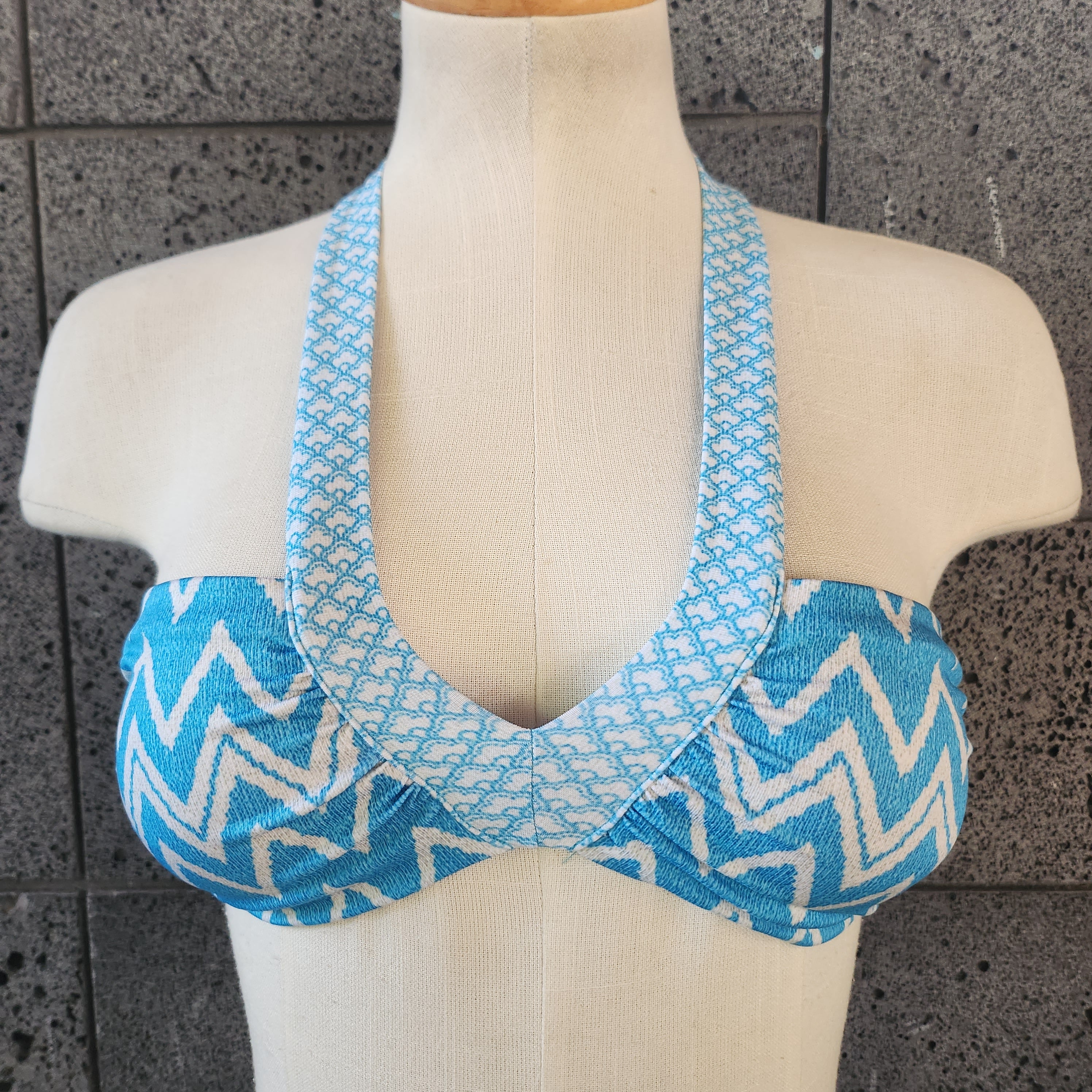 Loco Boutique Loco Zig Zag Bandeau Bikini Top