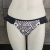 Loco Boutique Geometric Double Side Ruffle - BLACK / XS