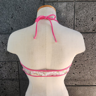 Loco Boutique Loco Paisley Ruffled Bandeau Bikini Top